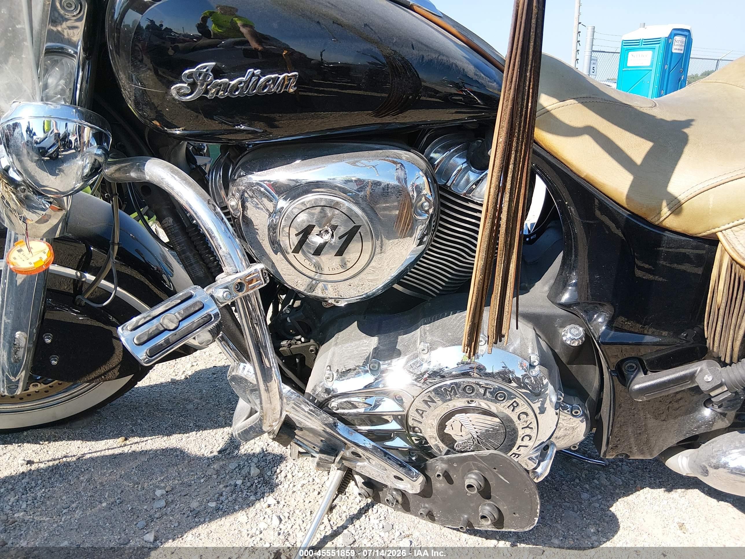 2014 Indian Motorcycle Co. Chief VIN 56KCCVAA6E3311022 IAAI salvage auction — Side, Rebuildable (Florida), sold $2,400 on 2026-09-09 (photo 9)