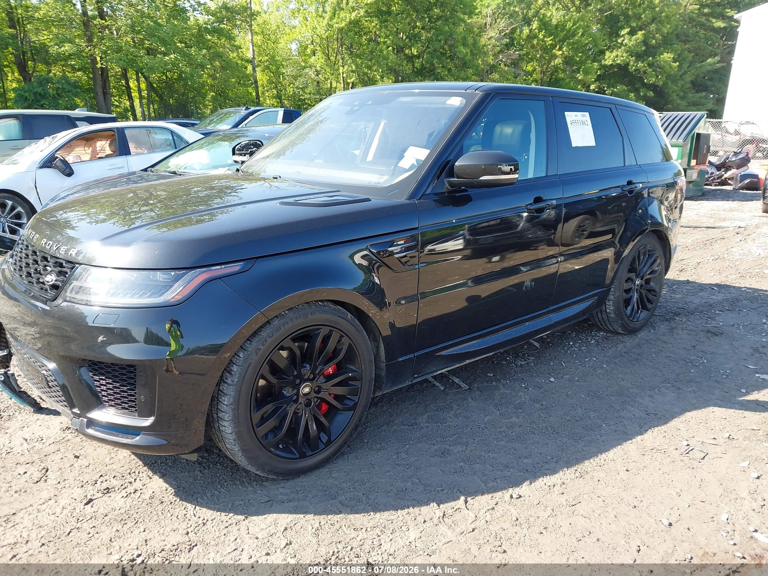 2018 Land rover Range rover sport VIN SALWR2RE0JA800215 IAAI salvage auction — Front End, Mv-907A (New York), sold $17,600 on 2026-09-23 (photo 2)