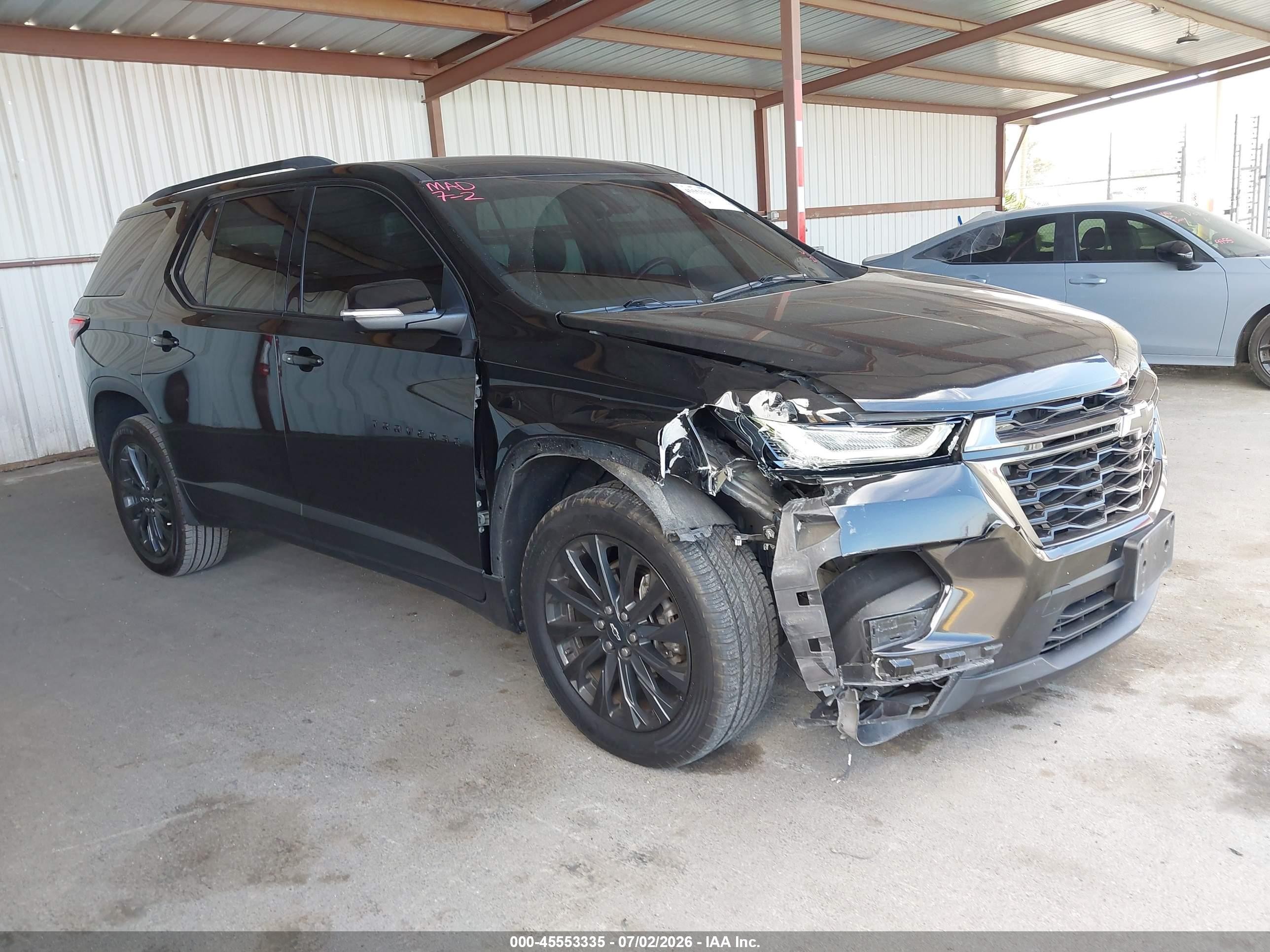 2022 Chevrolet Traverse VIN 1GNERJKW1NJ107618 — IAAI salvage auction photo