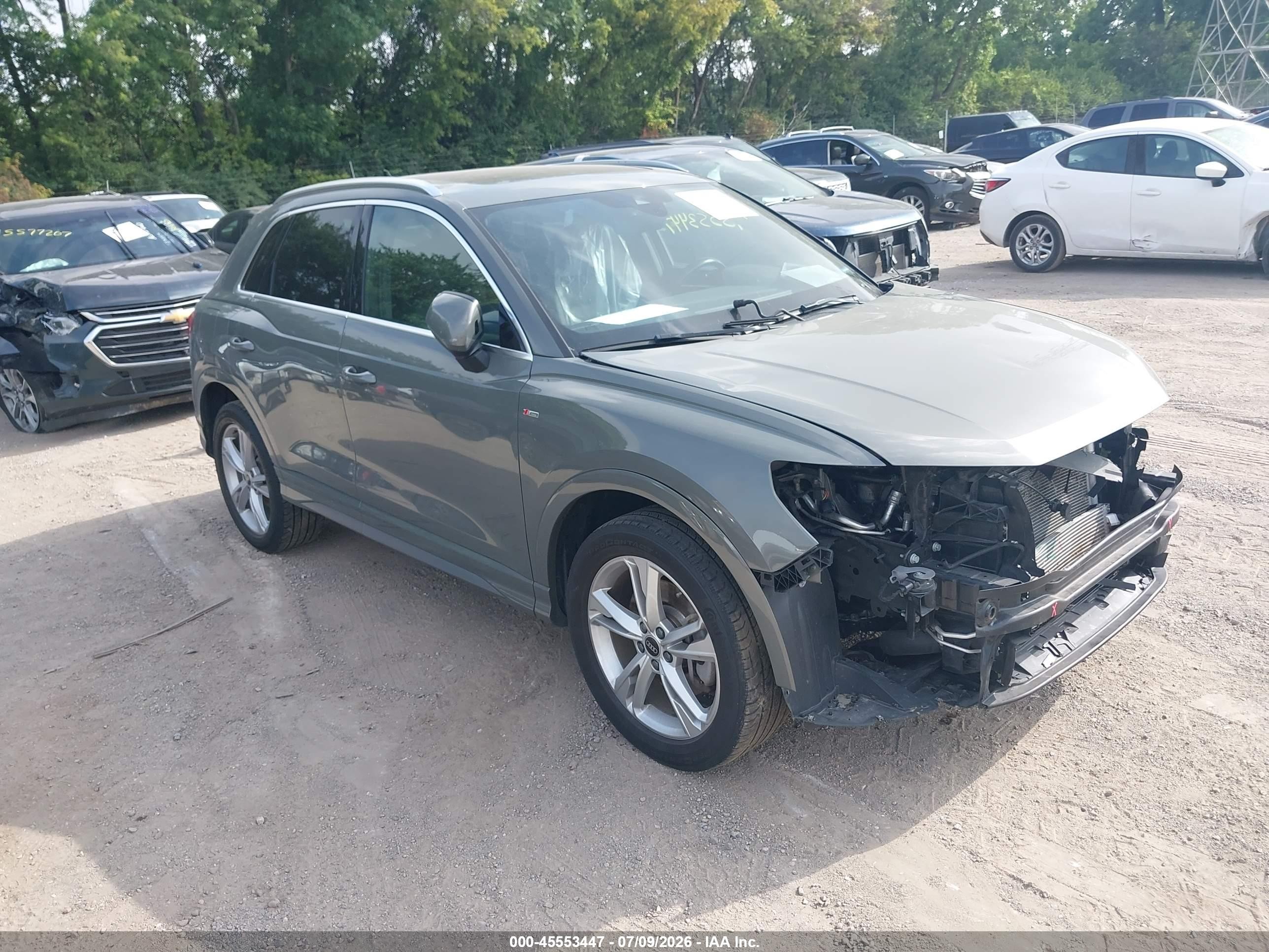 2022 Audi Q3 VIN WA1DECF35N1138912 — IAAI salvage auction photo