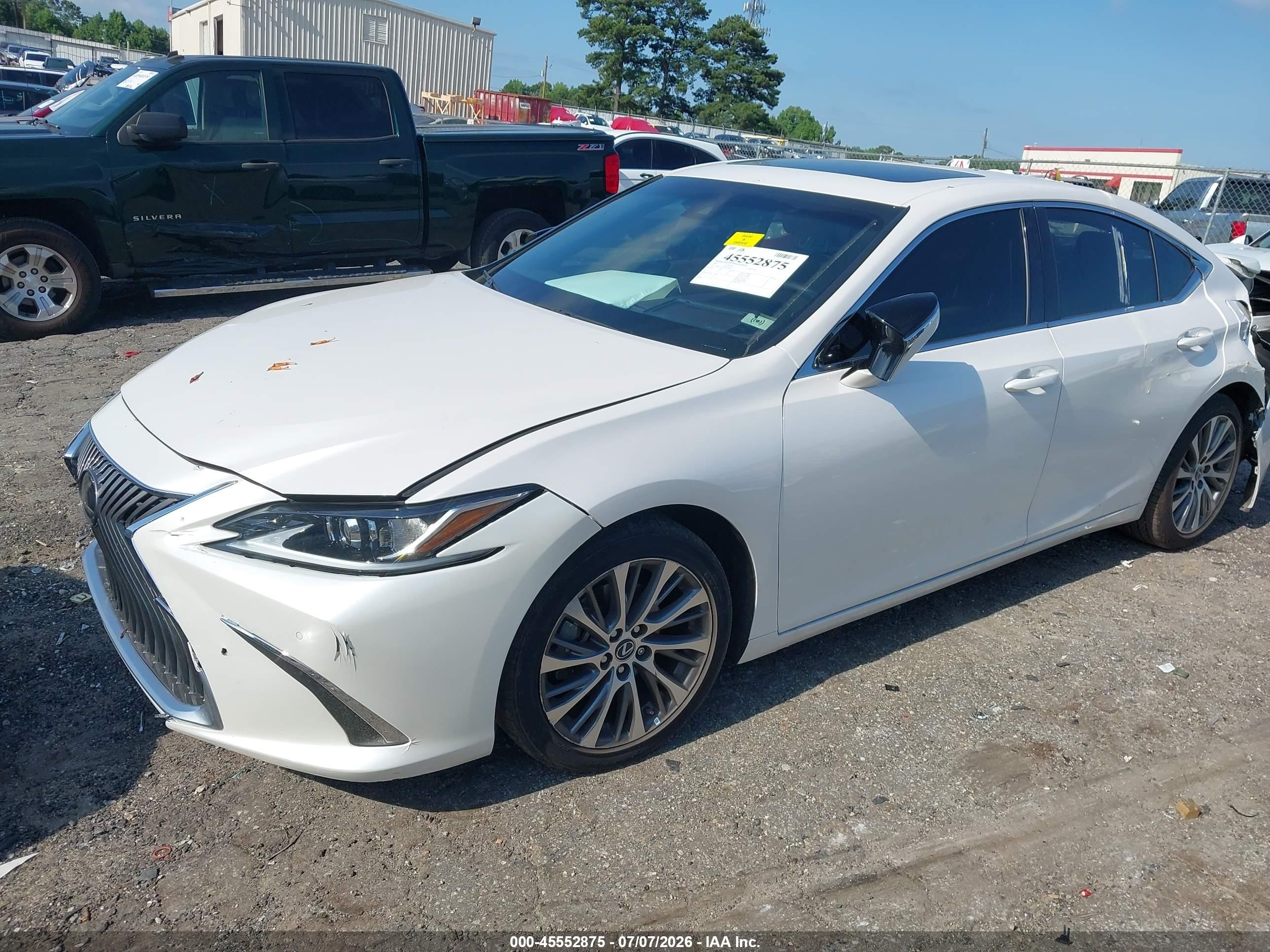 2021 Lexus ES 350 VIN 58ADZ1B1XMU094619 IAAI salvage auction — Front End, Salvage (Georgia), sold $15,300 on 2026-09-11 (photo 2)