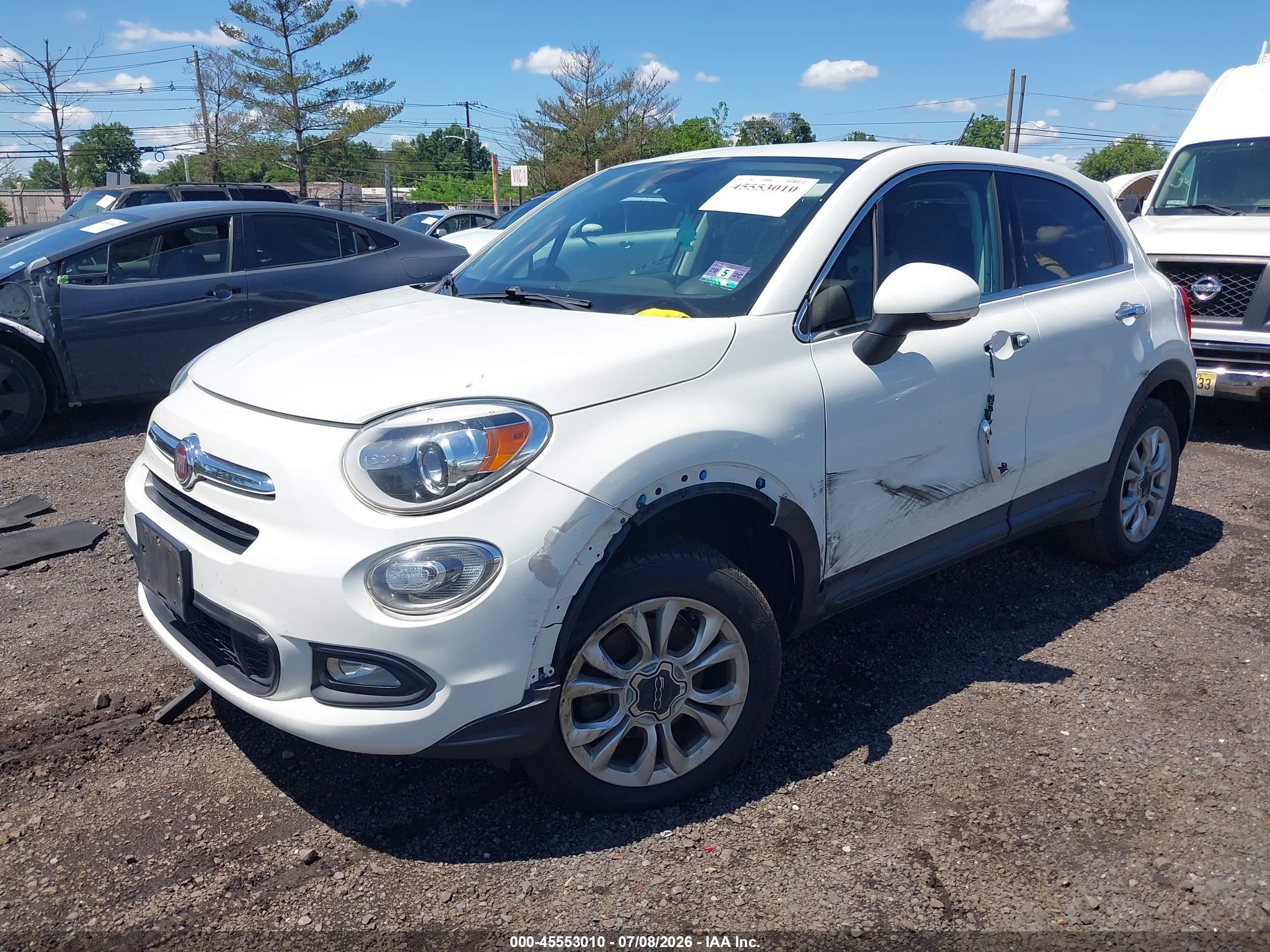 2016 Fiat 500x VIN ZFBCFYDT7GP377198 IAAI salvage auction — Front End, Salvage (New Jersey), sold $925 on 2026-09-19 (photo 2)