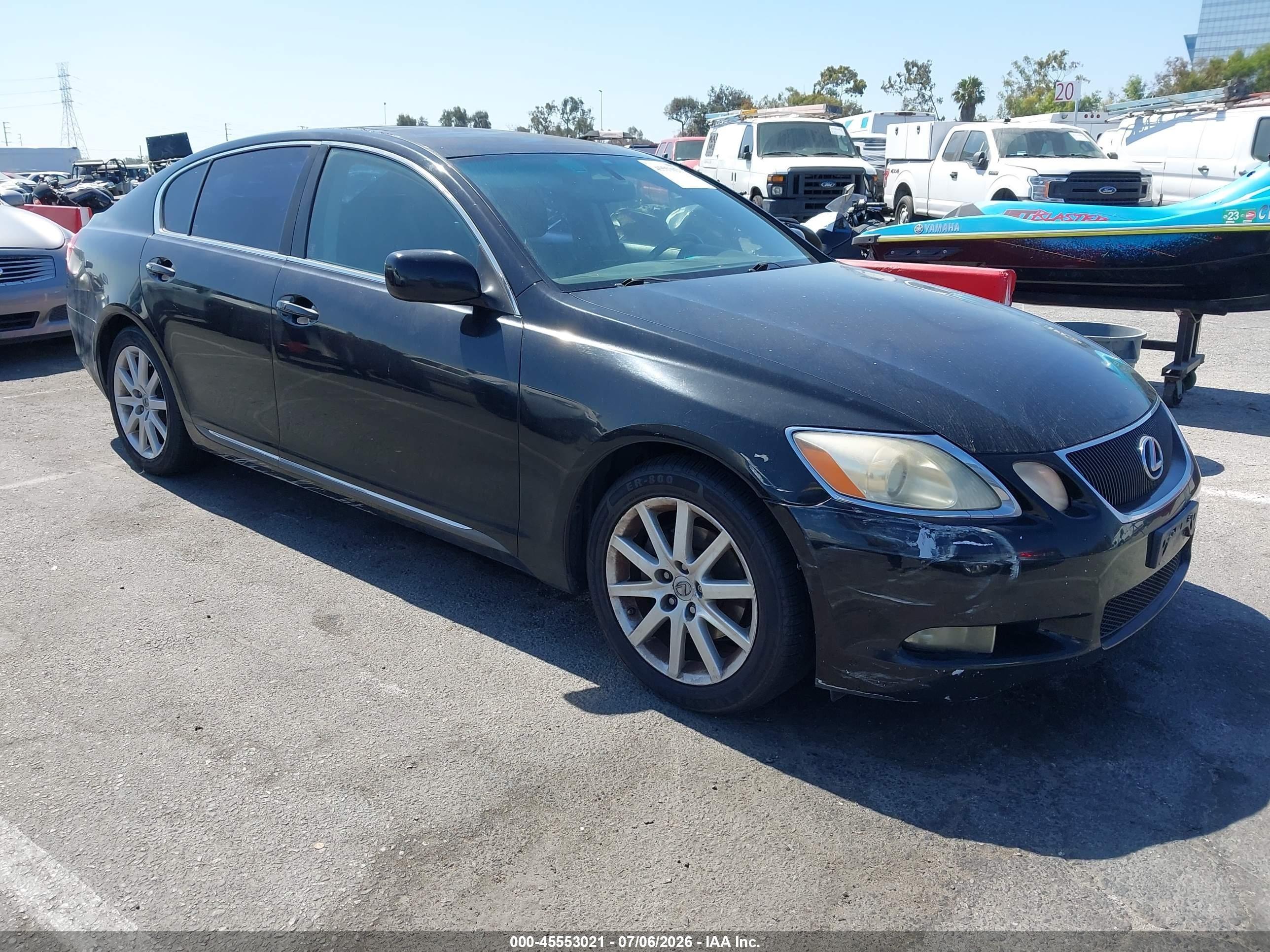 2006 Lexus GS 300 VIN JTHBH96S165027930 IAAI salvage auction — Normal Wear, Clear - Dealer Only (California), sold $1,250 on 2026-07-09 (photo 1)