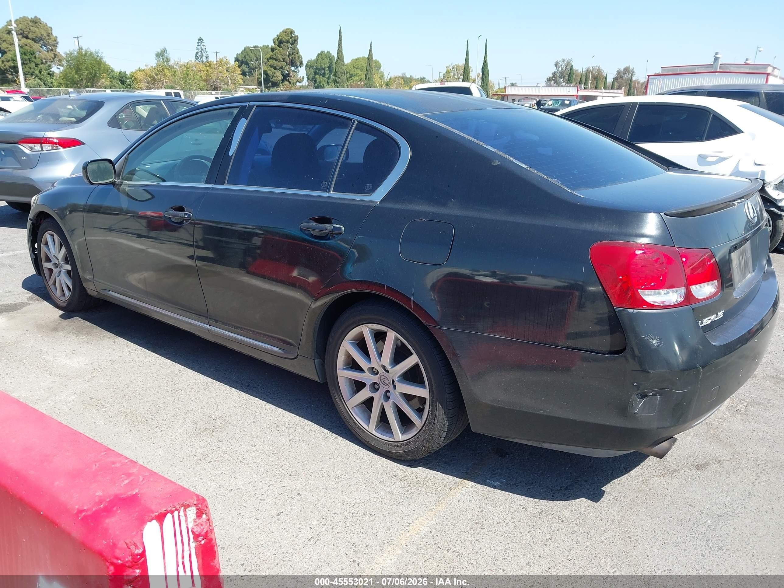 2006 Lexus GS 300 VIN JTHBH96S165027930 IAAI salvage auction — Normal Wear, Clear - Dealer Only (California), sold $1,250 on 2026-07-09 (photo 3)