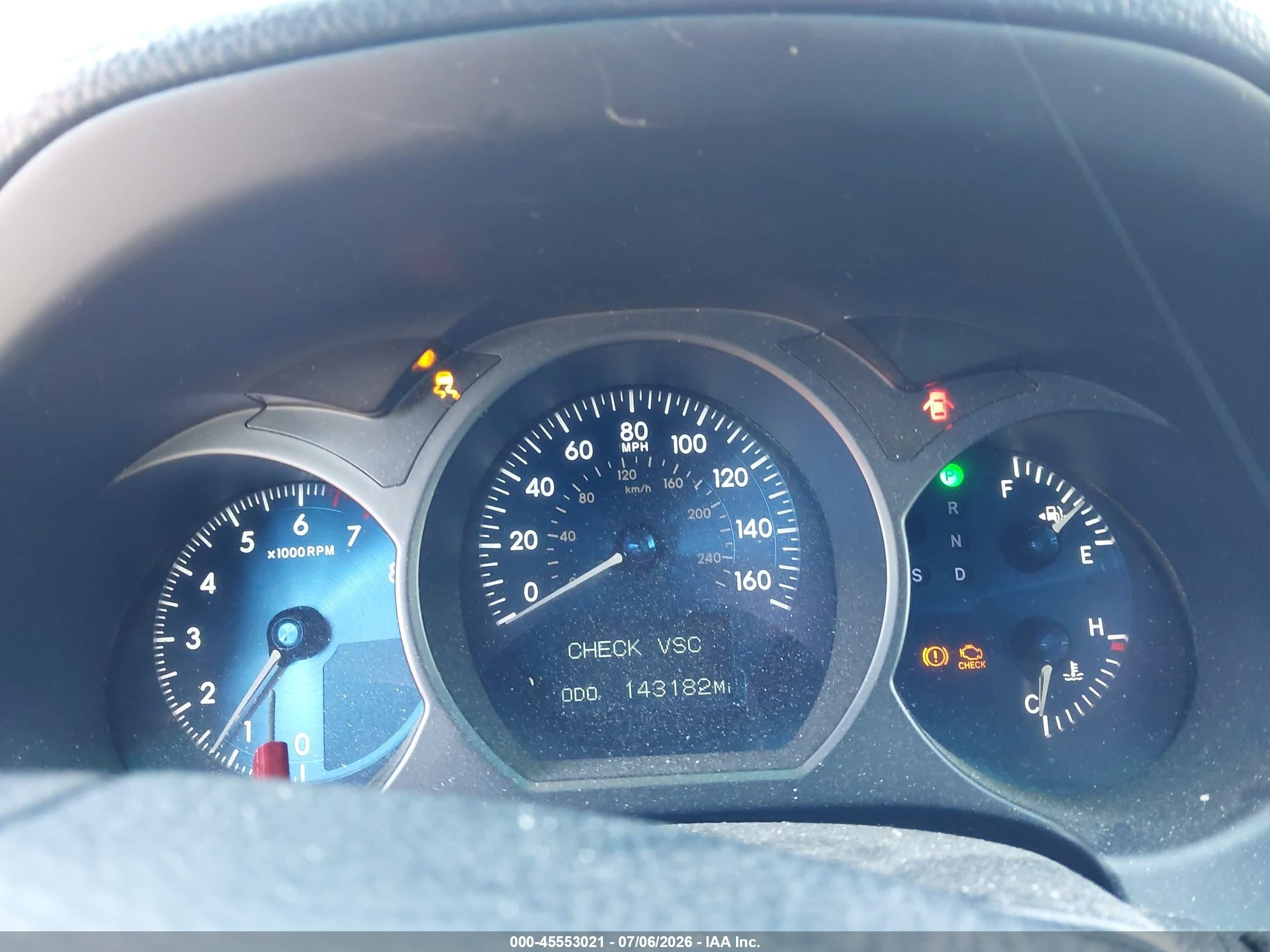 2006 Lexus GS 300 VIN JTHBH96S165027930 IAAI salvage auction — Normal Wear, Clear - Dealer Only (California), sold $1,250 on 2026-07-09 (photo 7)