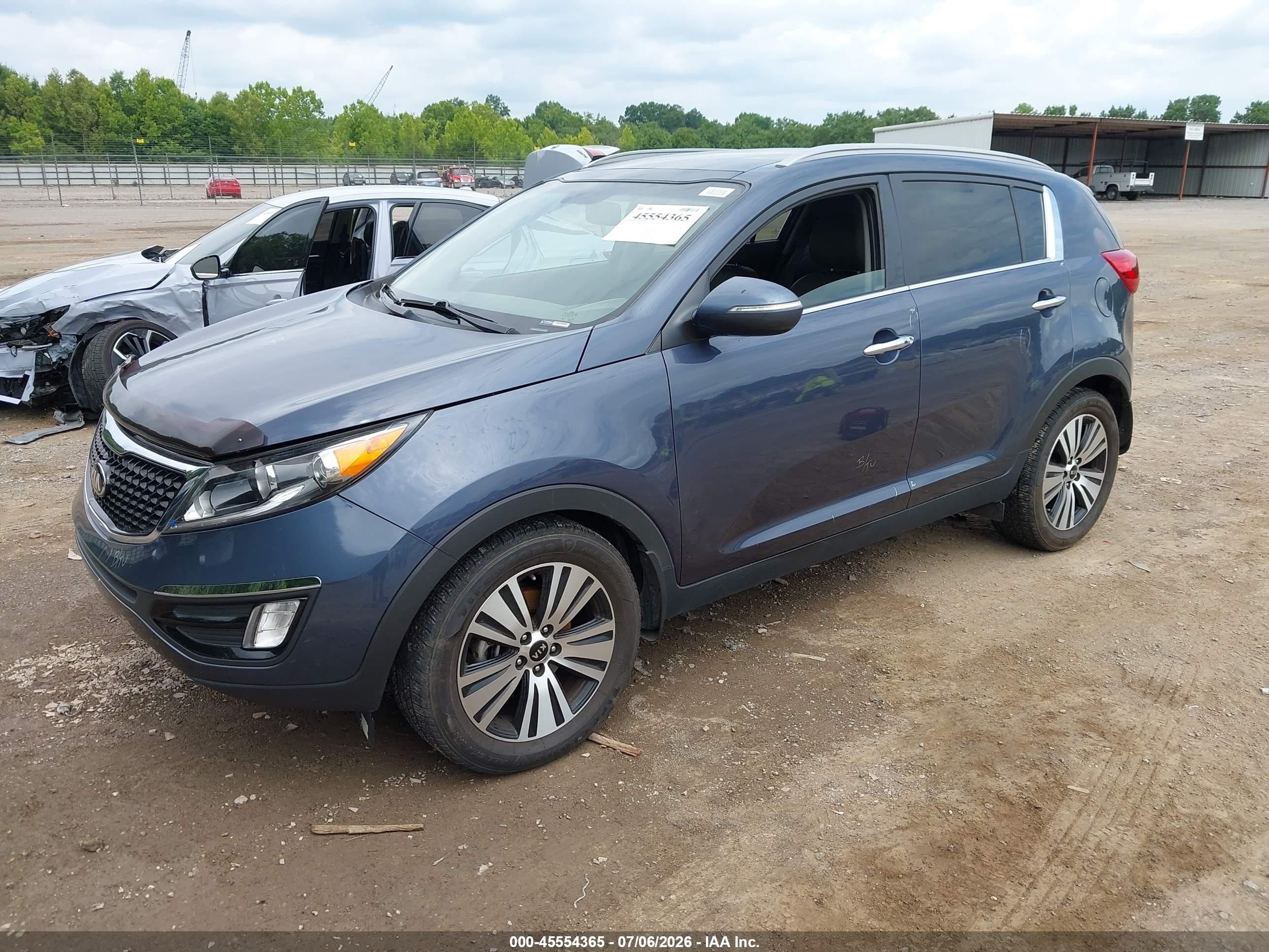 2015 Kia Sportage VIN KNDPC3AC8F7767059 IAAI salvage auction — Unknown, Clear (Tennessee), sold $1,400 on 2026-07-08 (photo 2)