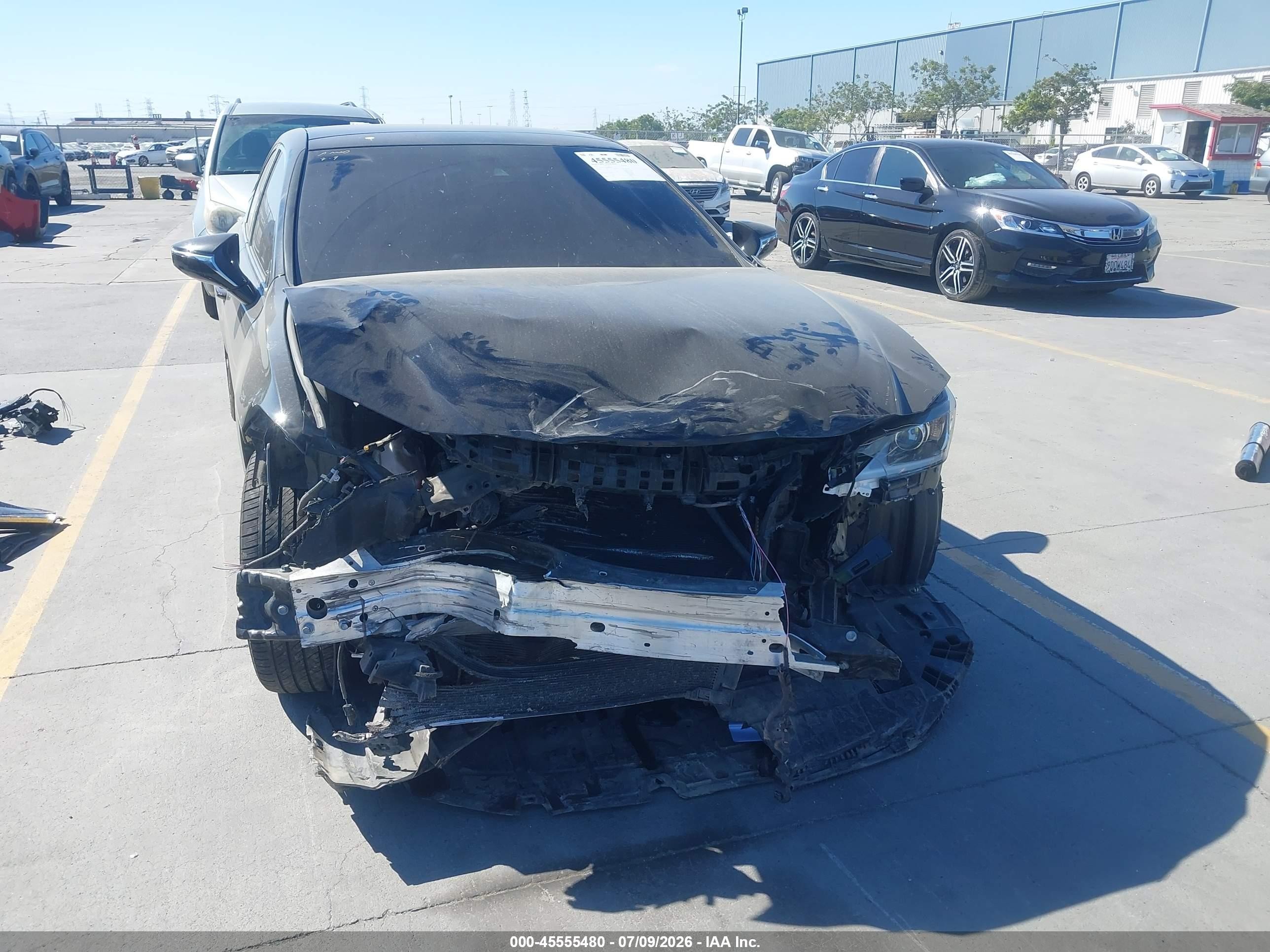 2021 Lexus ES 350 VIN 58ADZ1B18MU106346 IAAI salvage auction — Front End, Salvage (California), sold $8,500 on 2026-09-13 (photo 6)