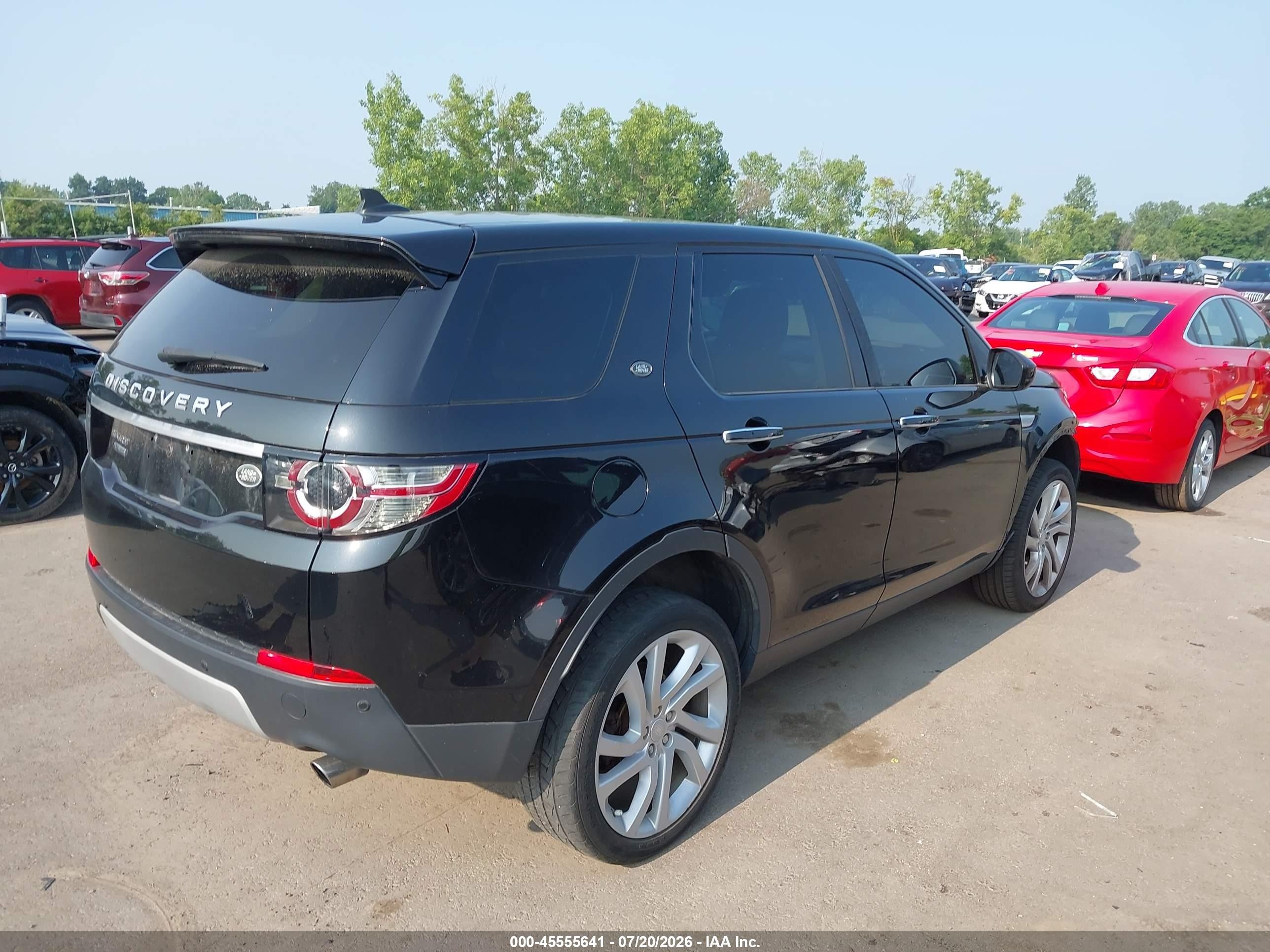 2016 Land Rover Discovery Sport VIN SALCT2BG0GH617588 IAAI salvage auction — Front End, Salvage (Ohio), sold $2,925 on 2026-09-27 (photo 4)