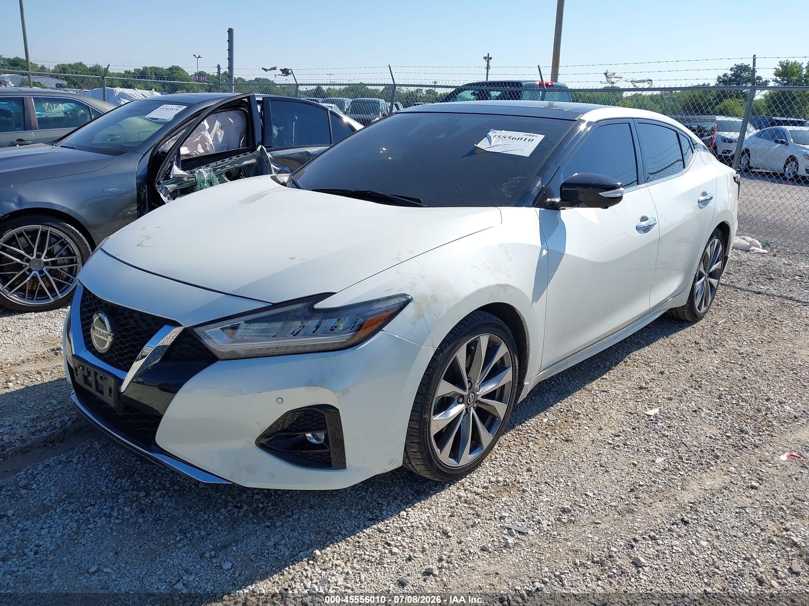2021 Nissan Maxima VIN 1N4AA6FV2MC512117 IAAI salvage auction — Unknown, Salvage (Illinois), sold $9,900 on 2026-09-12 (photo 2)