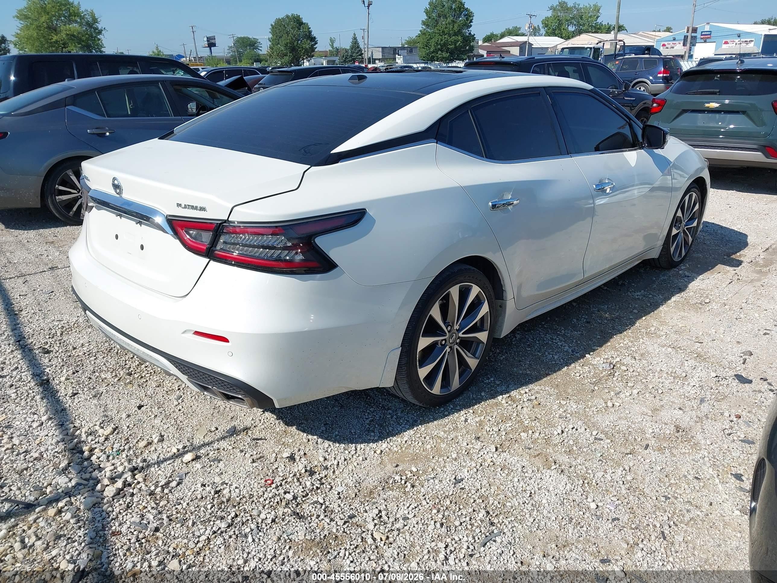 2021 Nissan Maxima VIN 1N4AA6FV2MC512117 IAAI salvage auction — Unknown, Salvage (Illinois), sold $9,900 on 2026-09-12 (photo 4)