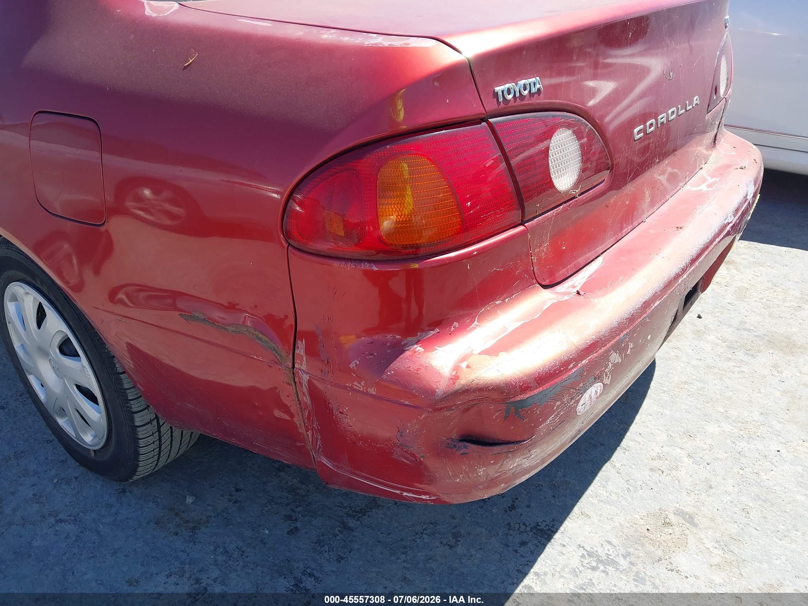 2001 Toyota Corolla VIN 1NXBR12E91Z431648 IAAI salvage auction — Normal Wear, Clear - Dealer Only (California), sold $375 on 2026-07-09 (photo 6)