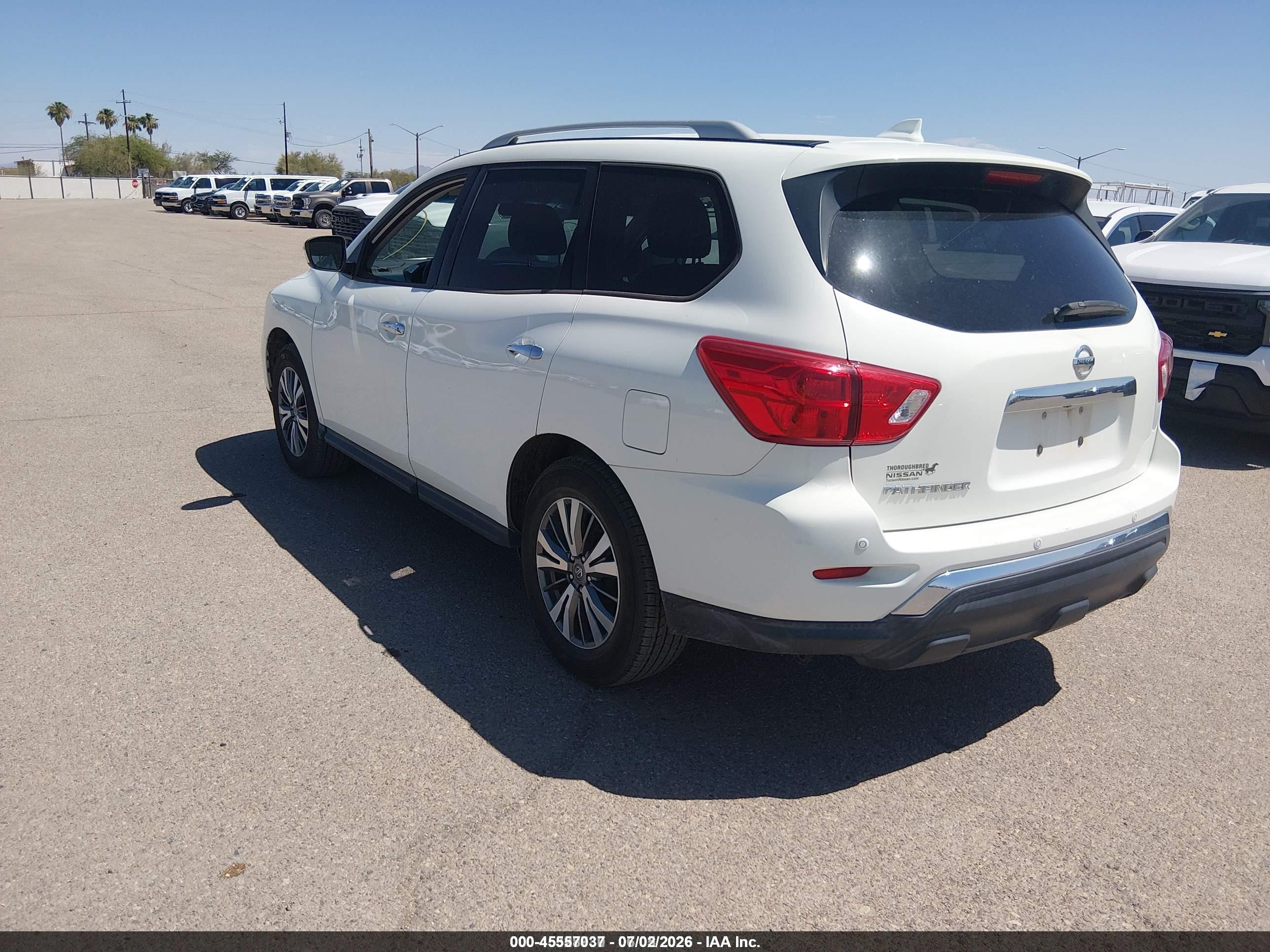 2020 Nissan Pathfinder VIN 5N1DR2AN3LC615041 IAAI salvage auction — Normal Wear, Sf97 (Arizona), sold $7,200 on 2026-07-09 (photo 3)