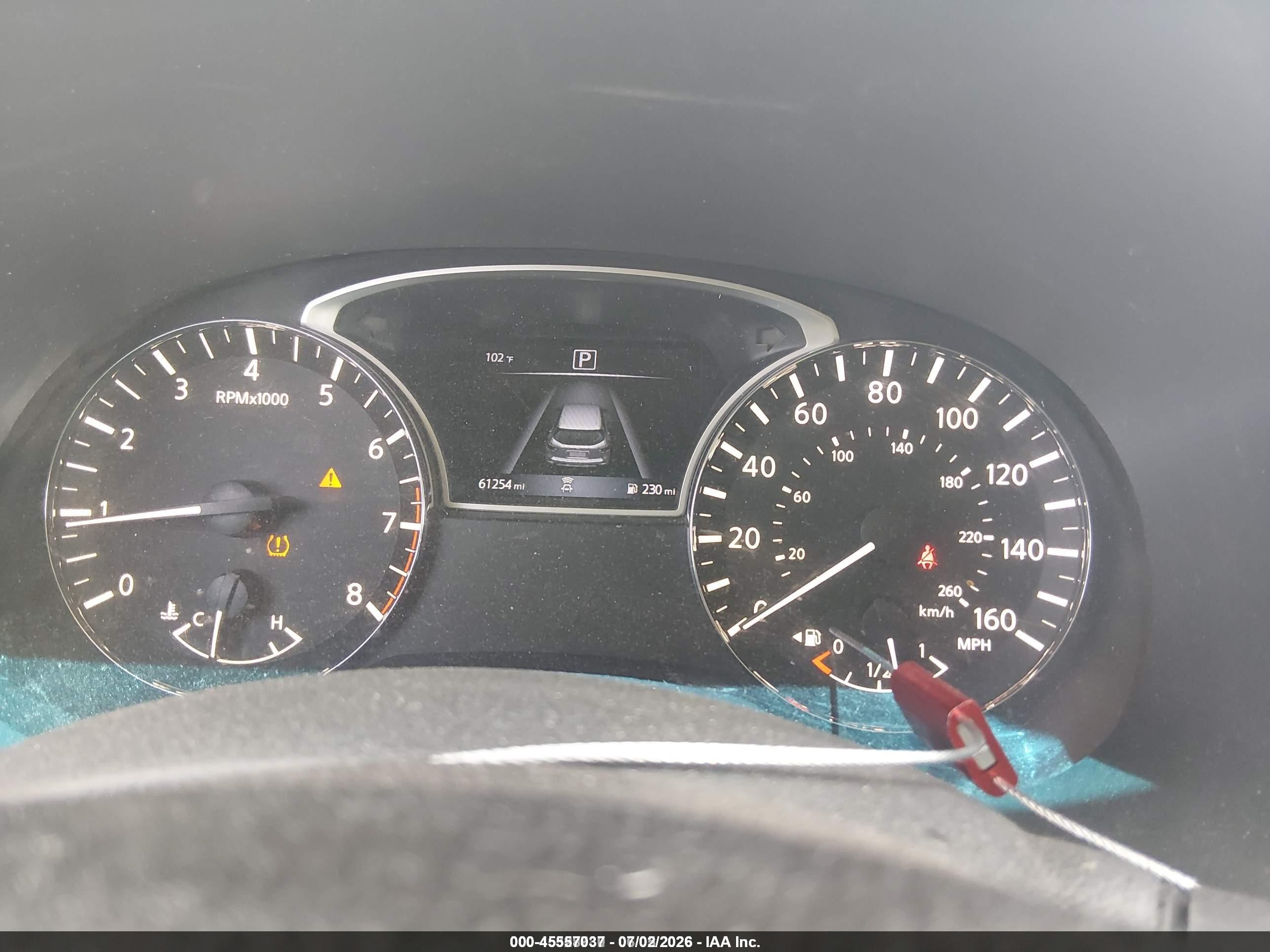2020 Nissan Pathfinder VIN 5N1DR2AN3LC615041 IAAI salvage auction — Normal Wear, Sf97 (Arizona), sold $7,200 on 2026-07-09 (photo 7)