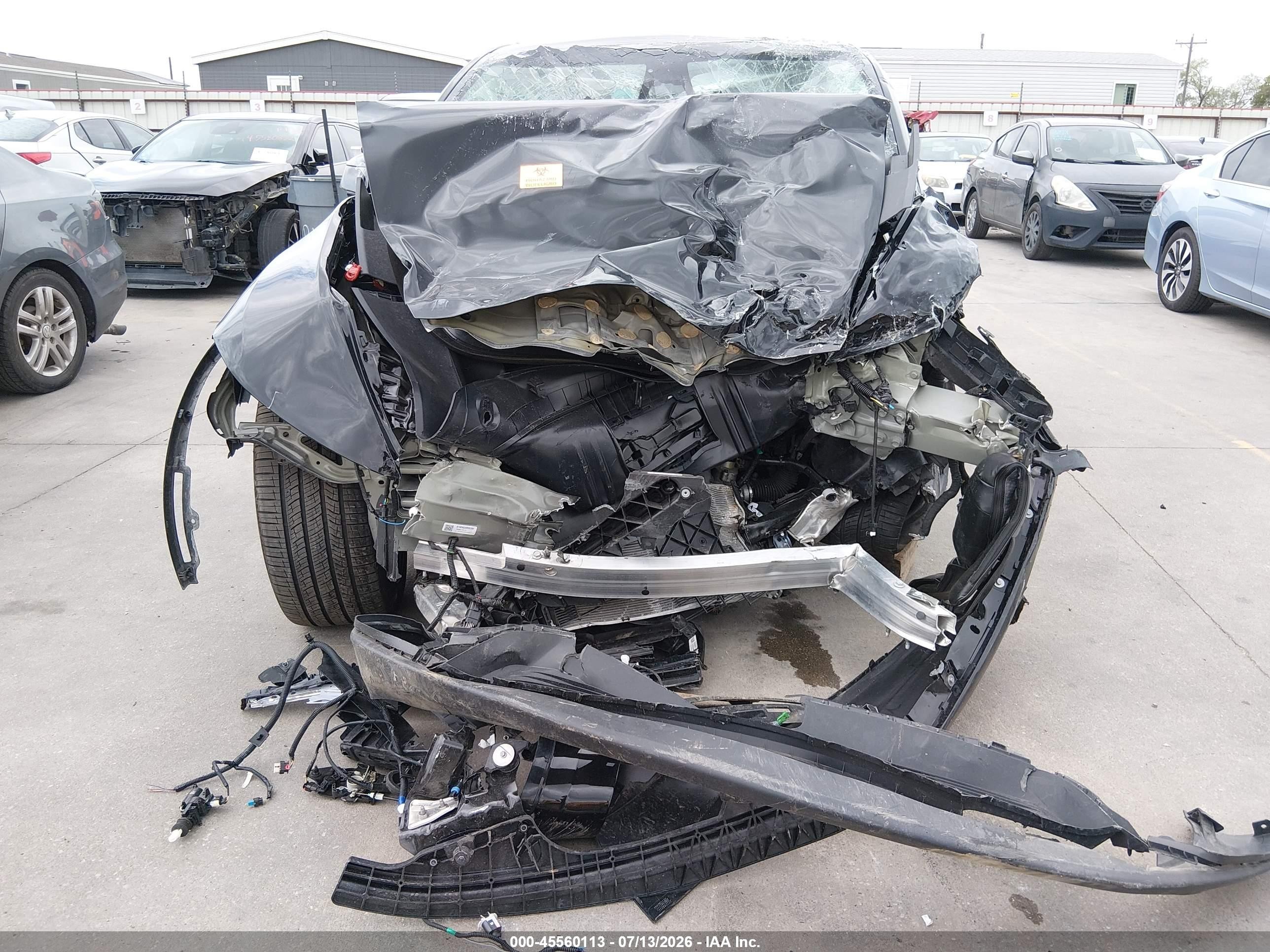 2026 Tesla Model y VIN 7SAYGDEDXTA611175 IAAI salvage auction — Front End, Non-Repairable (Texas), sold $7,100 on 2026-09-25 (photo 6)