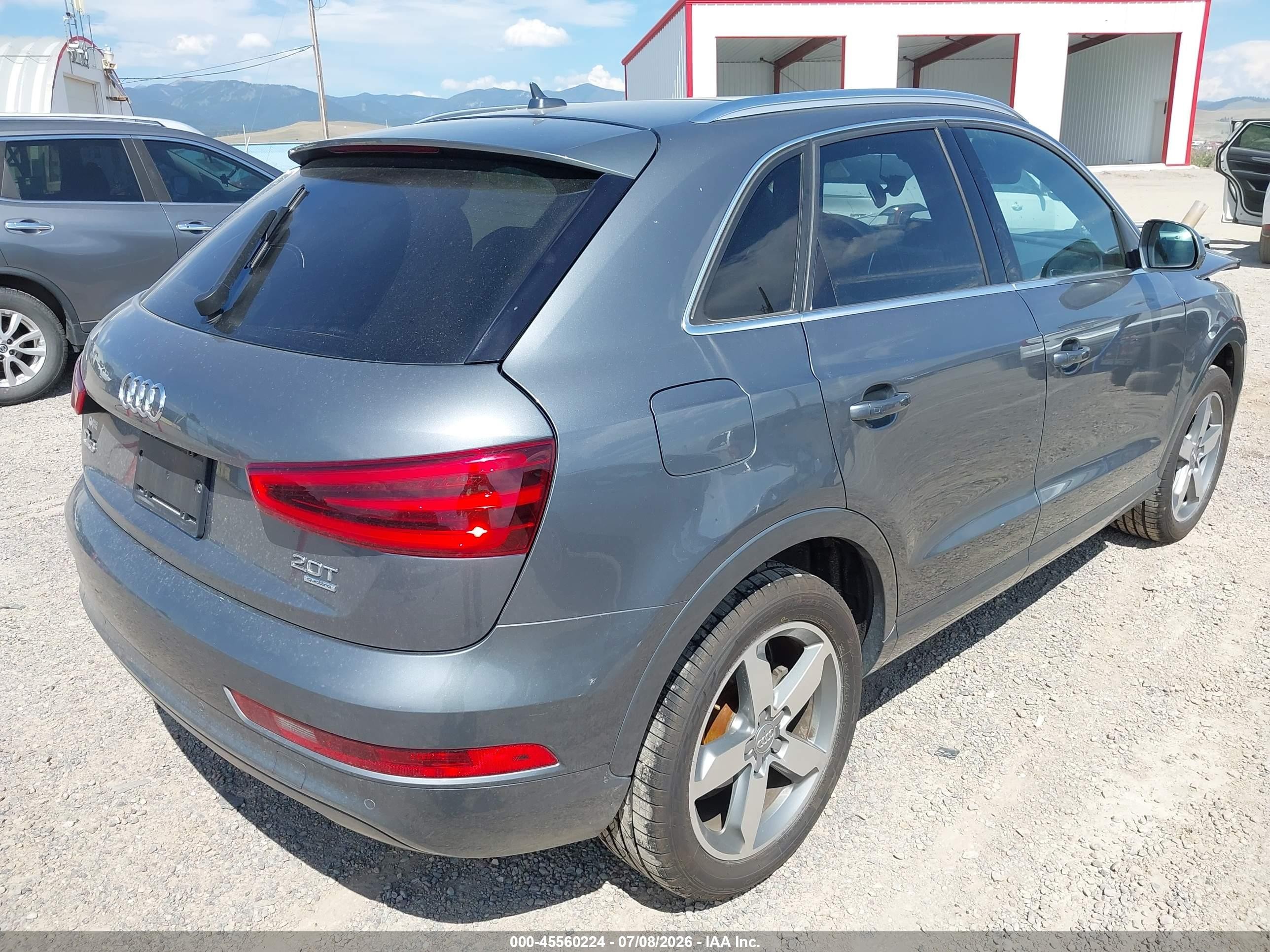 2015 Audi Q3 VIN WA1GFCFS5FR006110 IAAI salvage auction — Front End, Salvage (Montana), sold $600 on 2026-09-16 (photo 4)