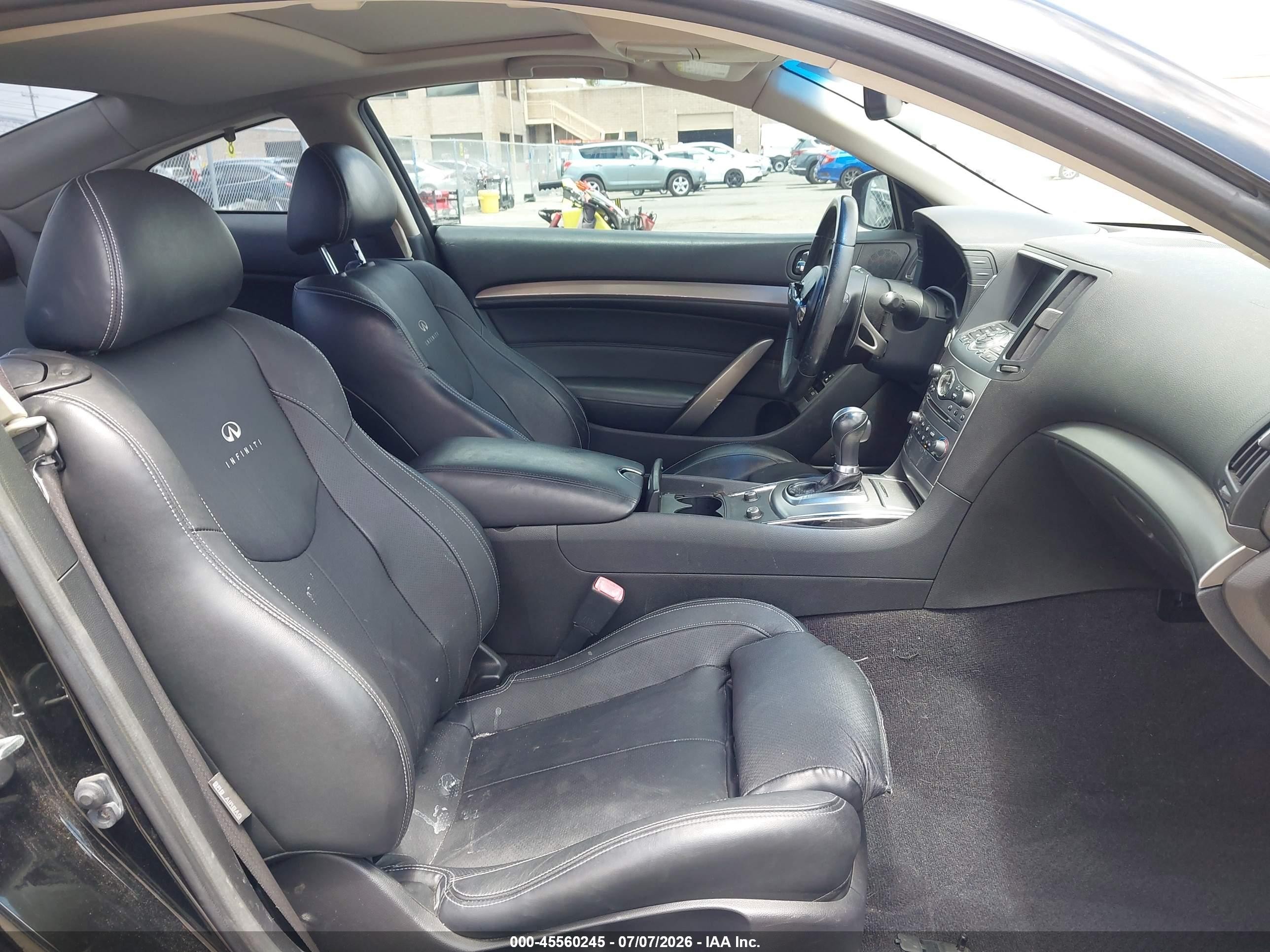 2012 Infiniti G VIN JN1CV6EK6CM423273 IAAI salvage auction — Unknown, Salvage (California), sold $3,300 on 2026-09-13 (photo 5)