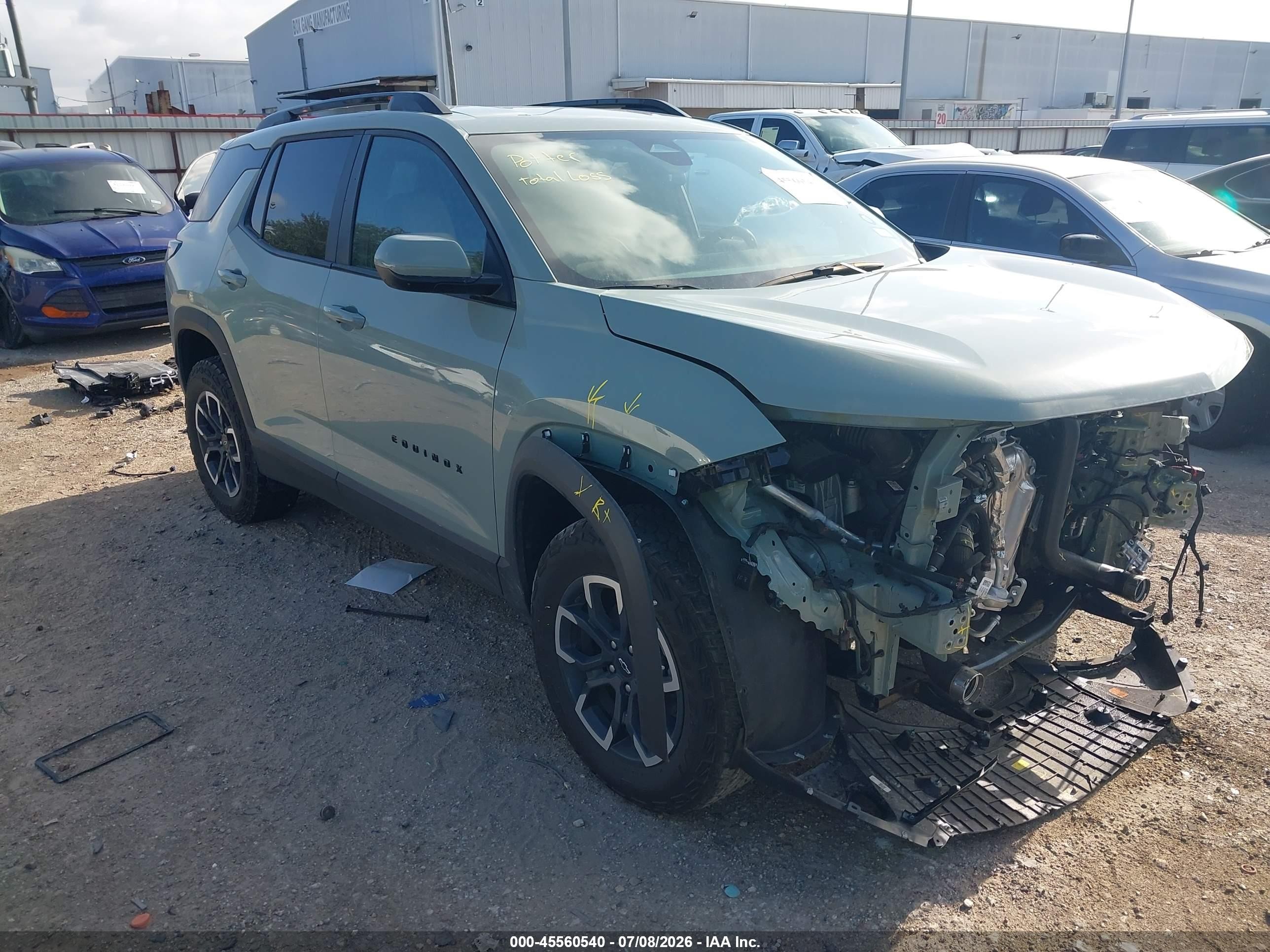 2025 Chevrolet Equinox VIN 3GNAXKEG2SL182086 — IAAI salvage auction photo