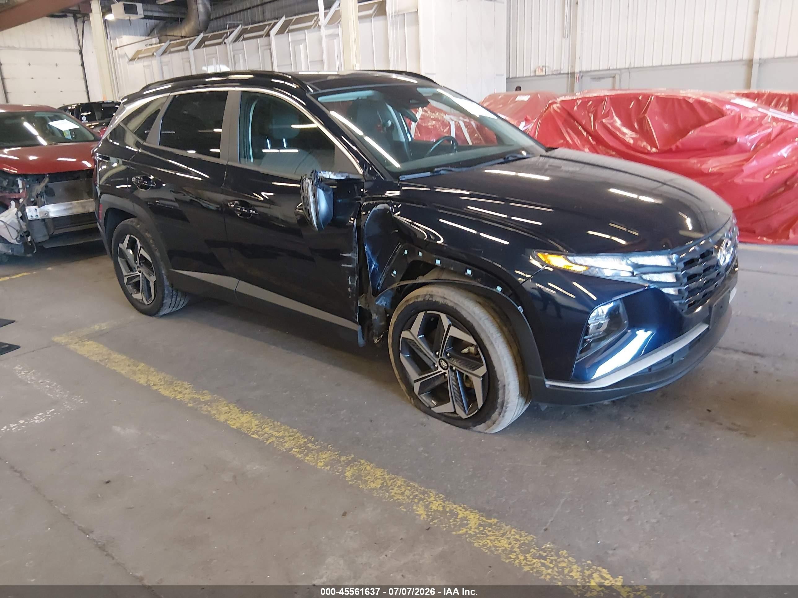 2022 Hyundai Tucson Hybrid VIN KM8JFCA10NU024760 — IAAI salvage auction photo