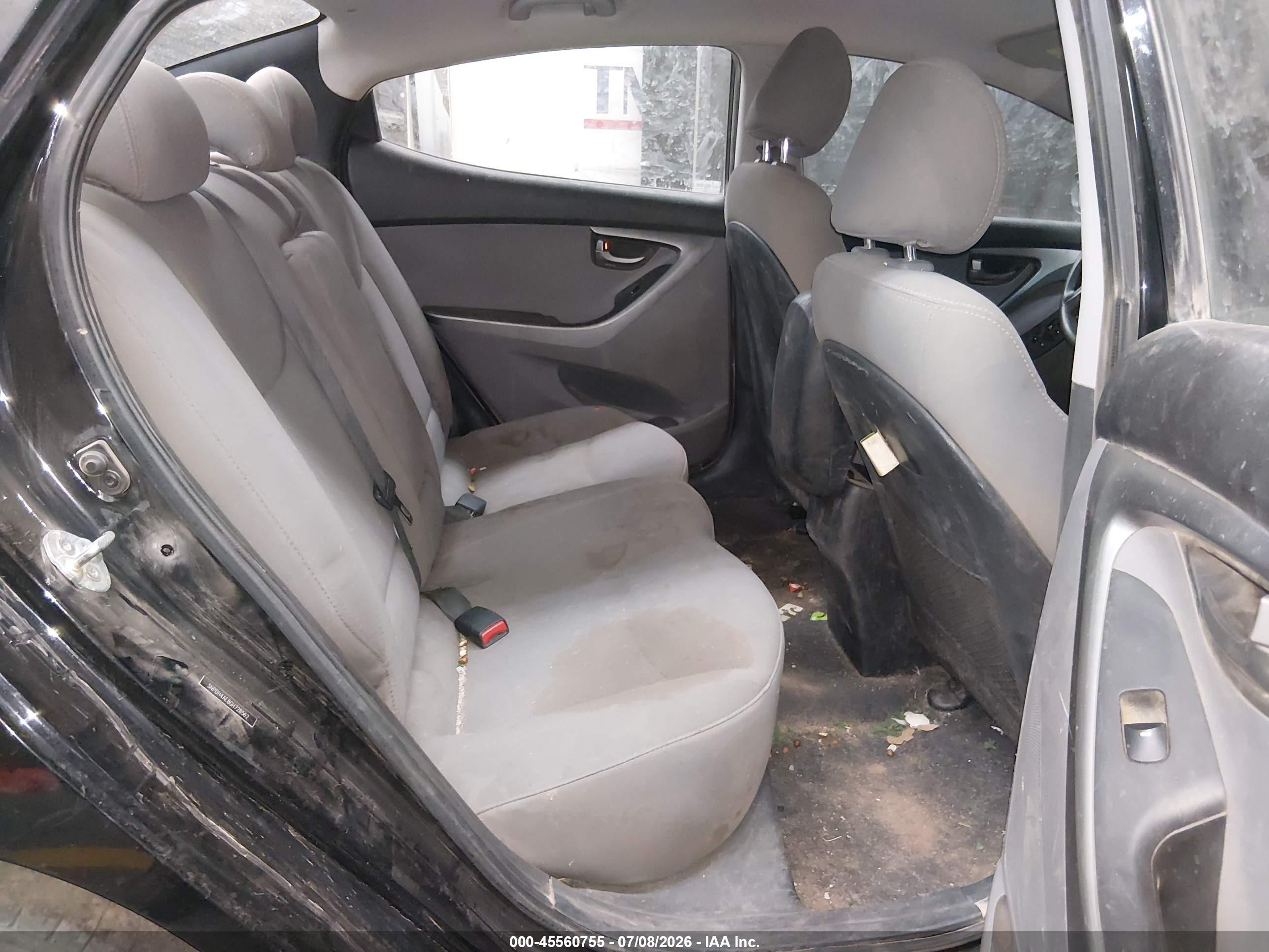 2016 Hyundai Elantra VIN 5NPDH4AE8GH728562 IAAI salvage auction — Front End, Salvage (Arizona), sold $2,500 on 2026-08-20 (photo 8)