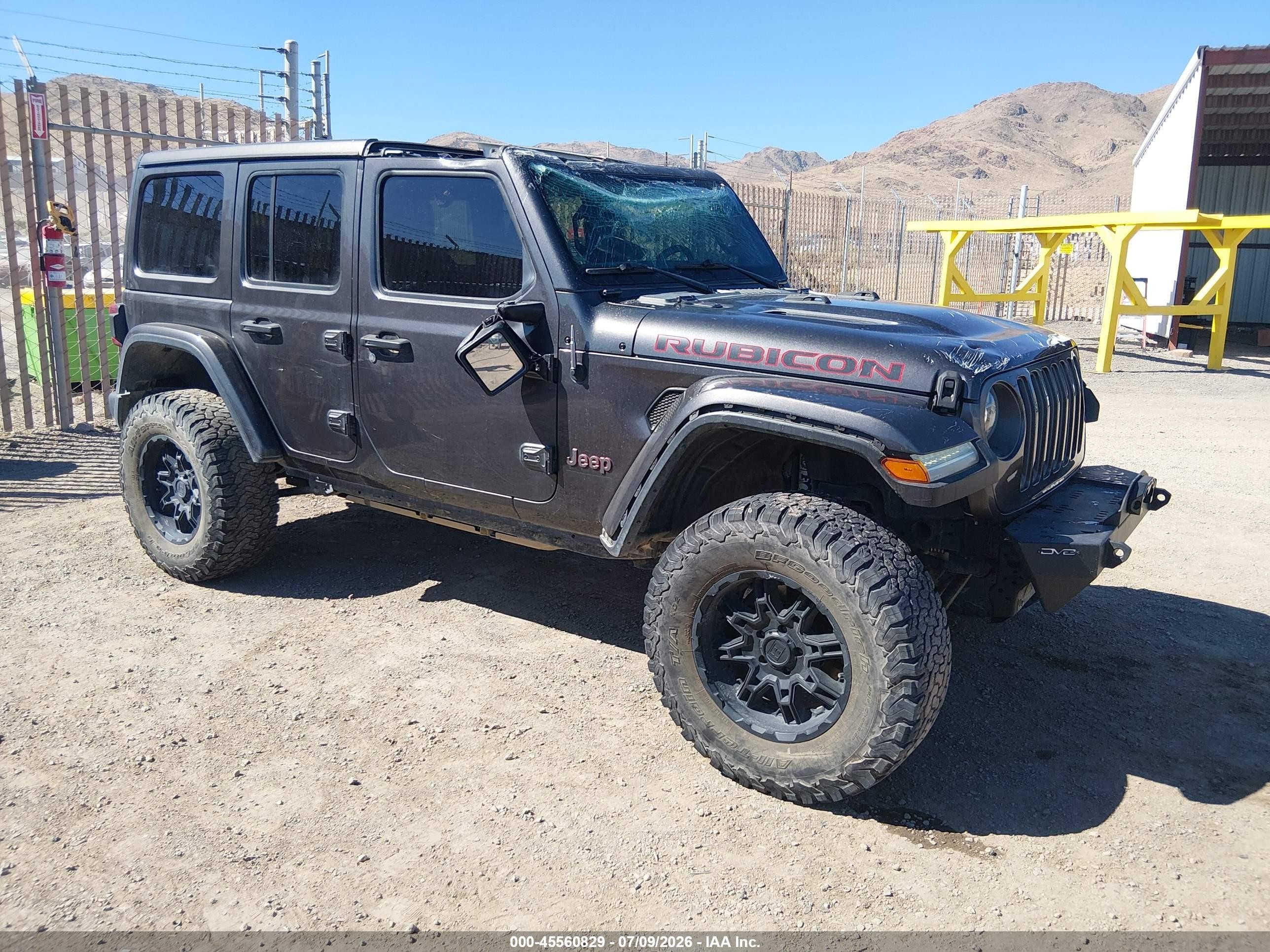 2020 Jeep Wrangler Unlimited VIN 1C4HJXFG5LW191705 — IAAI salvage auction photo