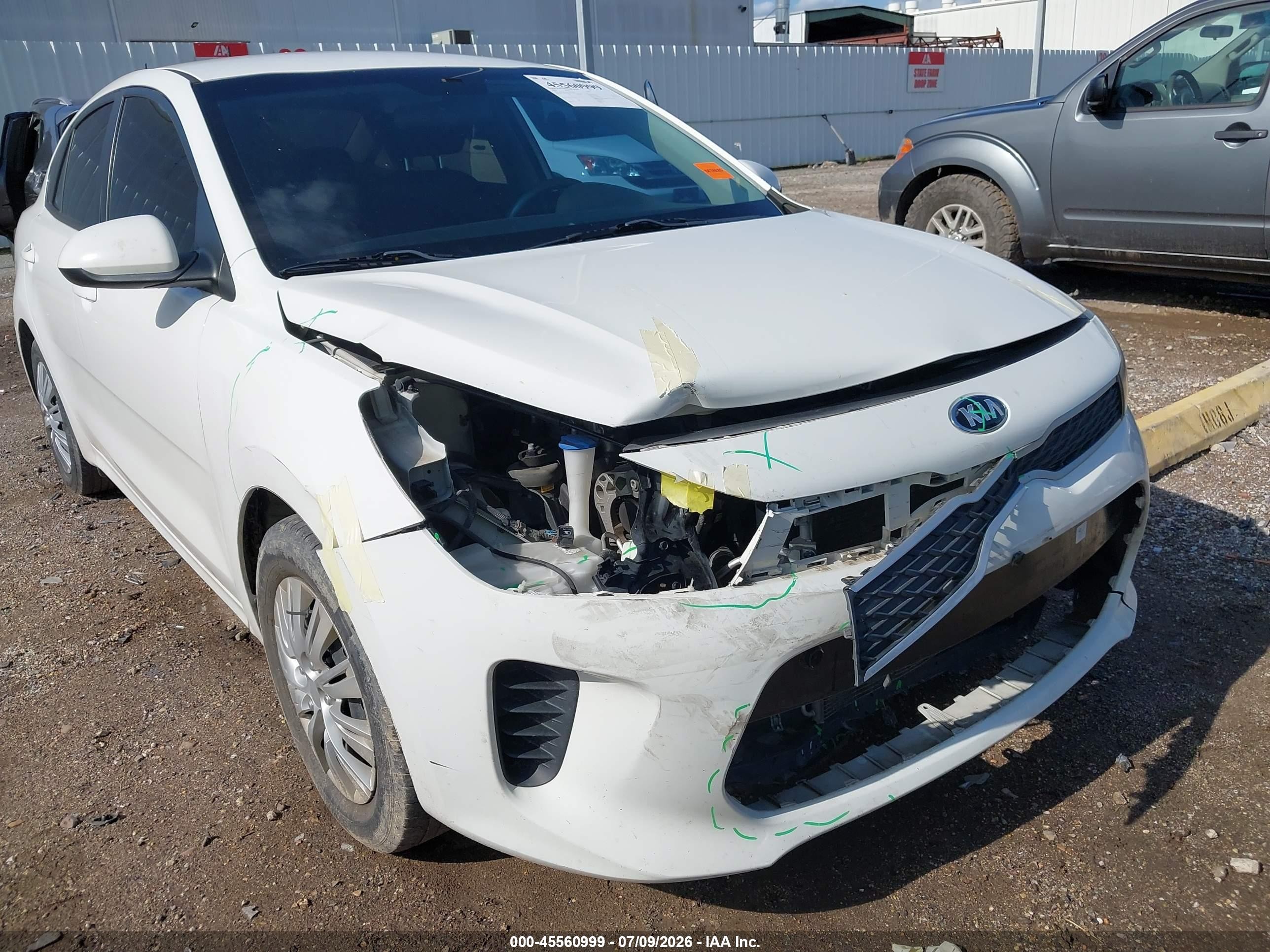 2020 Kia Rio VIN 3KPA24AD7LE297707 IAAI salvage auction — Front End, Original (Texas), sold $2,775 on 2026-09-11 (photo 6)