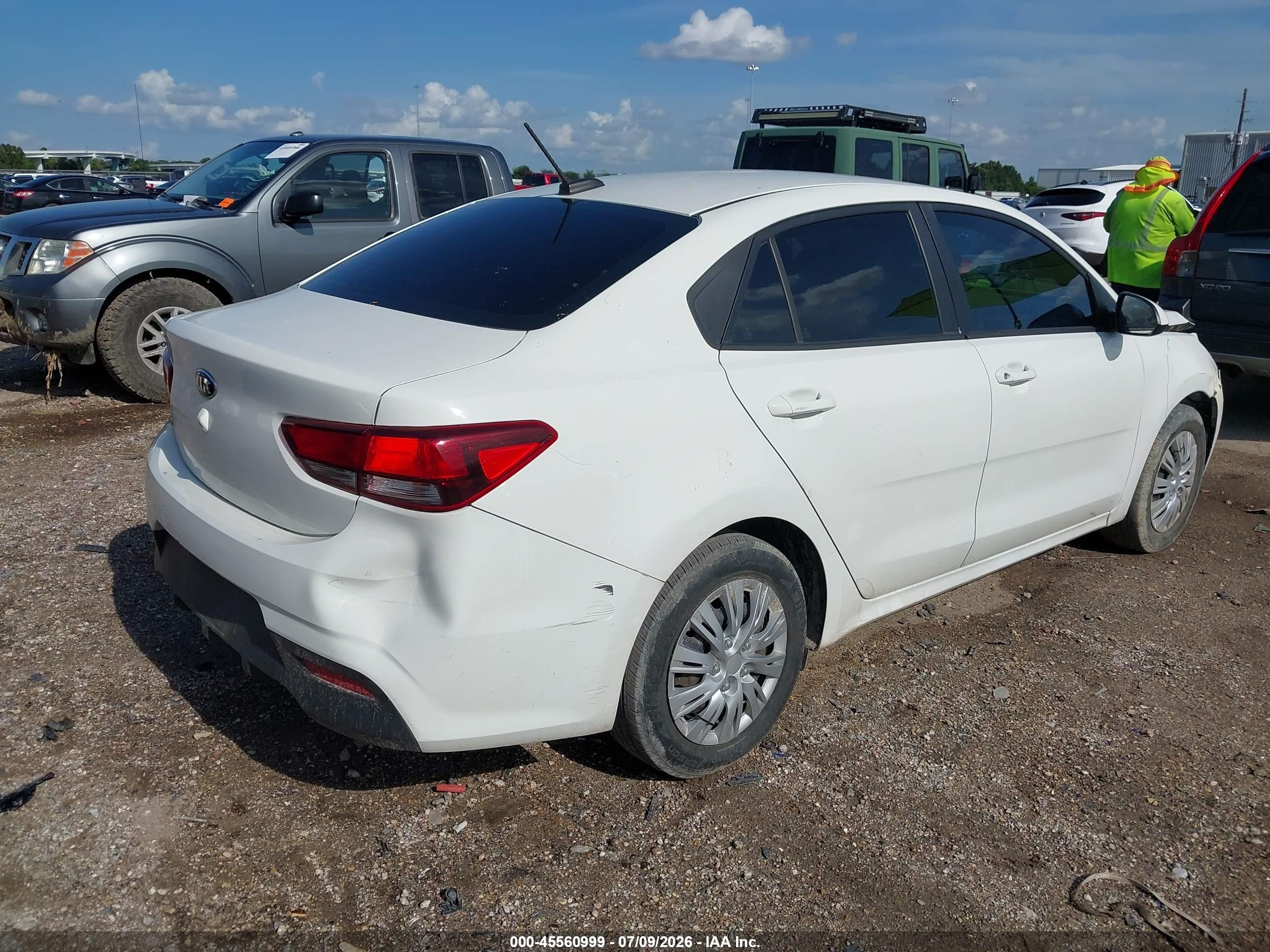 2020 Kia Rio VIN 3KPA24AD7LE297707 IAAI salvage auction — Front End, Original (Texas), sold $2,775 on 2026-09-11 (photo 4)
