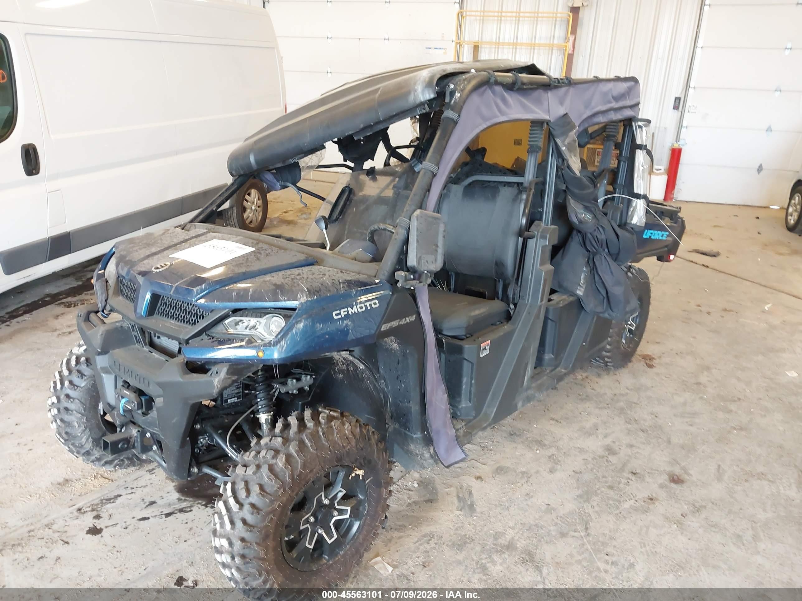 2025 Cfmoto U force VIN LCELV1ZA0S6001696 IAAI salvage auction — Rollover, Clear (Michigan), sold $1,800 on 2026-08-25 (photo 2)