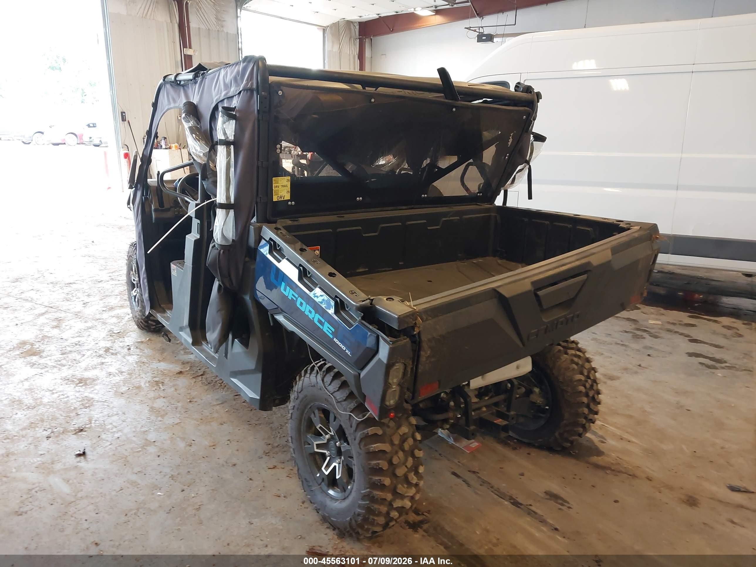 2025 Cfmoto U force VIN LCELV1ZA0S6001696 IAAI salvage auction — Rollover, Clear (Michigan), sold $1,800 on 2026-08-25 (photo 3)