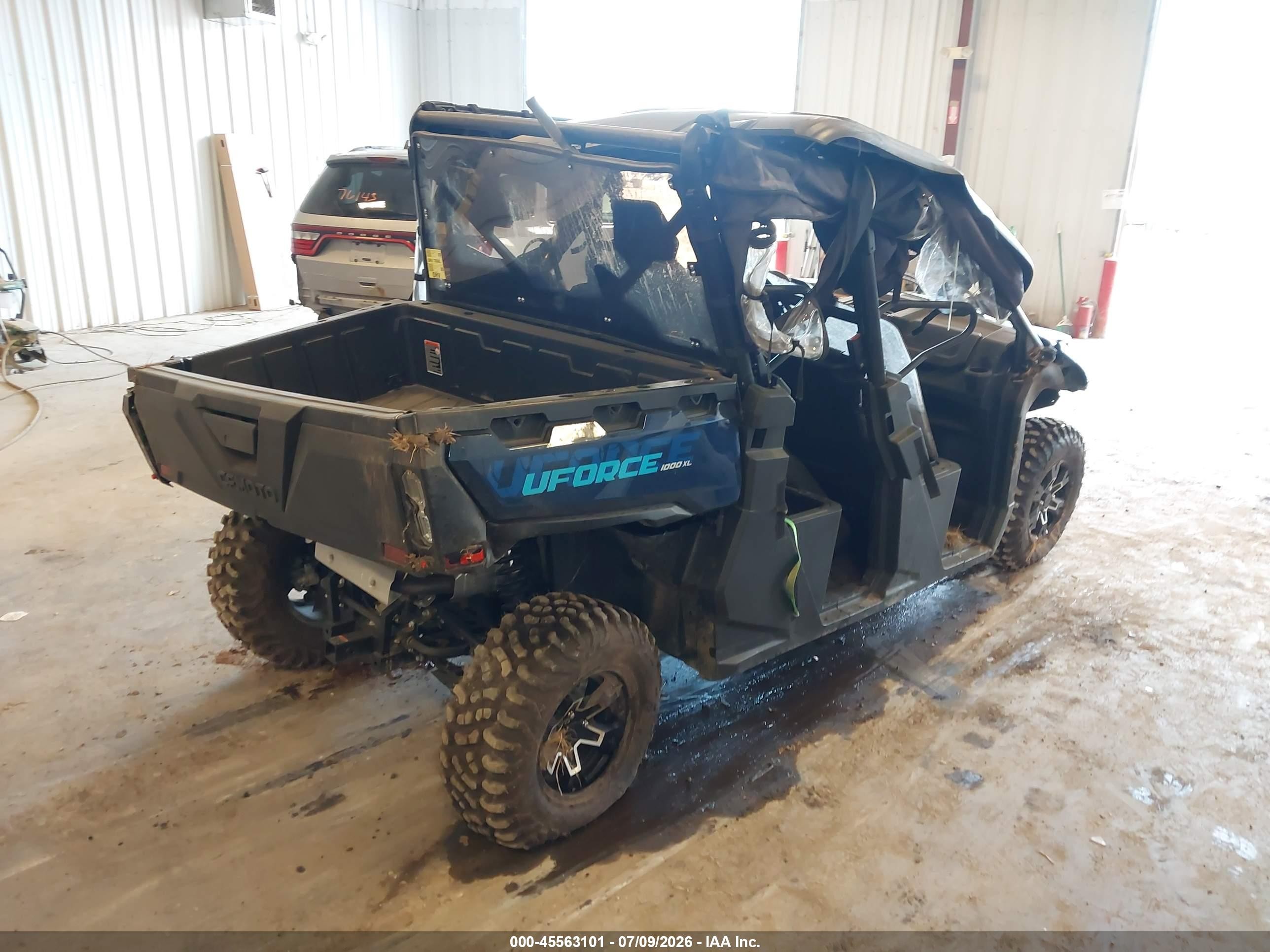 2025 Cfmoto U force VIN LCELV1ZA0S6001696 IAAI salvage auction — Rollover, Clear (Michigan), sold $1,800 on 2026-08-25 (photo 4)