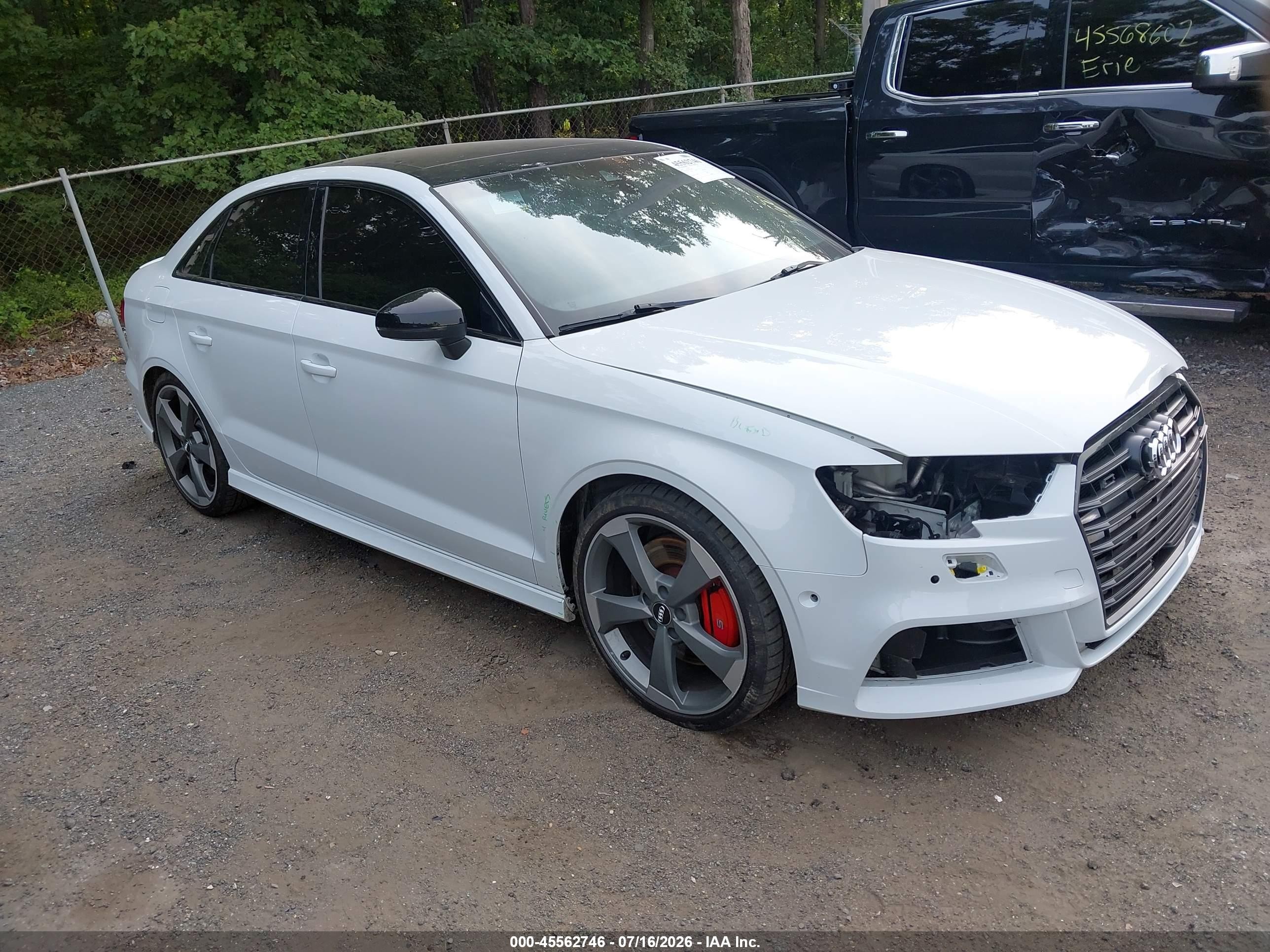 2020 Audi S3 VIN WAUE1GFF5LA104972 — IAAI salvage auction photo