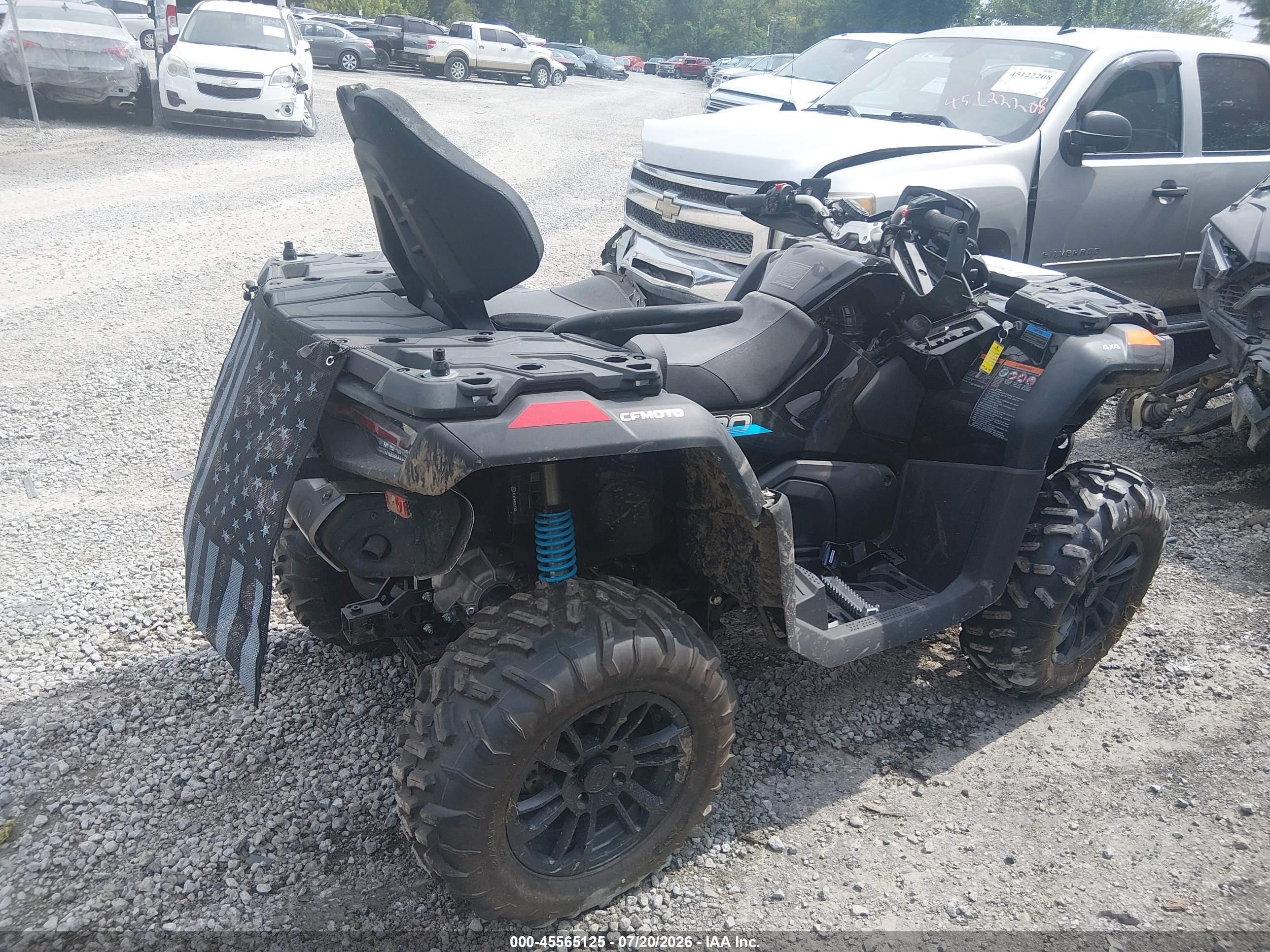 2026 Cf Moto Cforce VIN LCELV1ZS1TT000424 IAAI salvage auction — Unknown, Salvage (Idaho), sold $6,600 on 2026-09-23 (photo 4)
