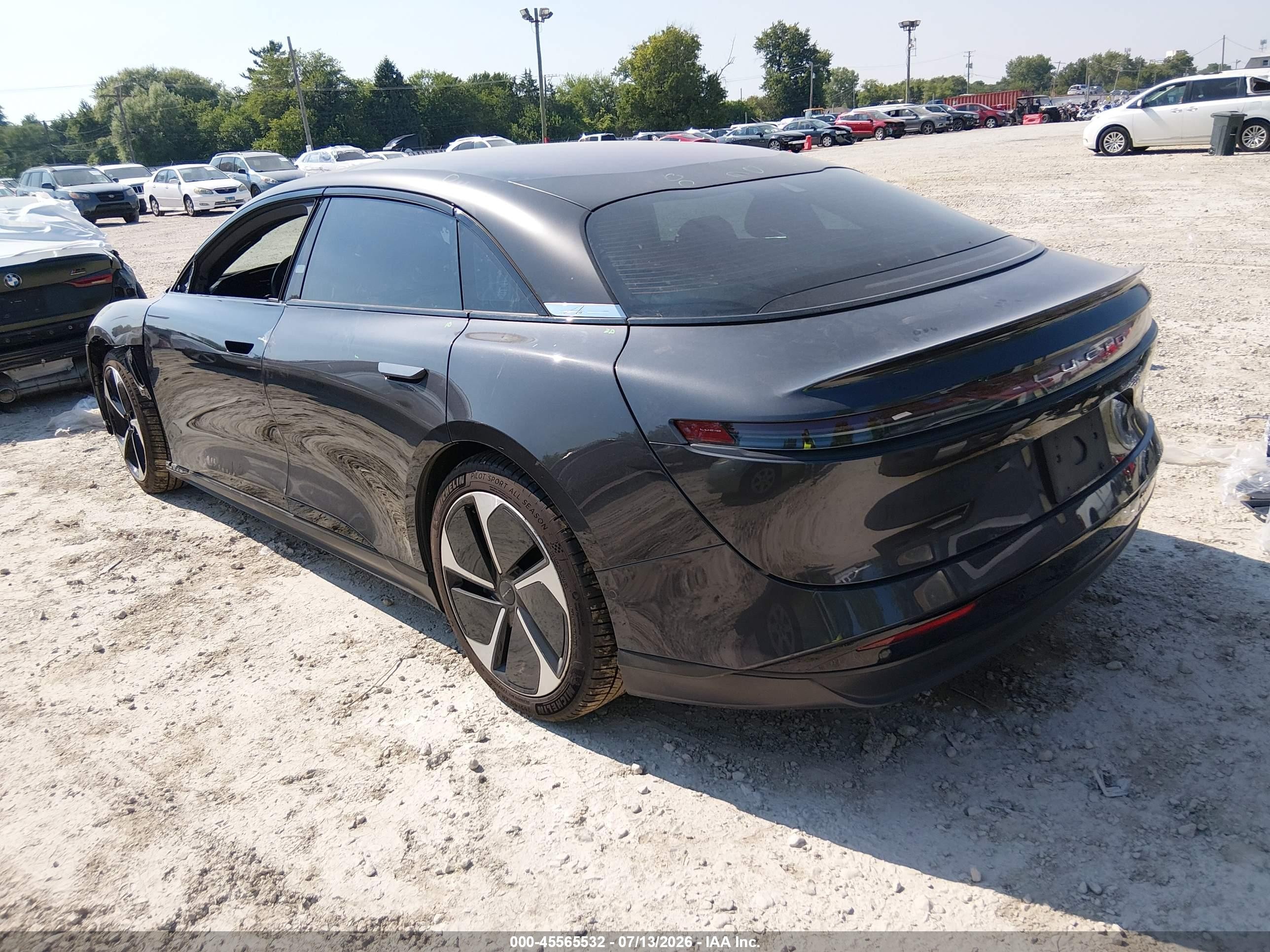 2023 Lucid Air VIN 50EA1TEA5PA002959 IAAI salvage auction — Front End, Salvage (Illinois), sold $10,000 on 2026-09-16 (photo 3)