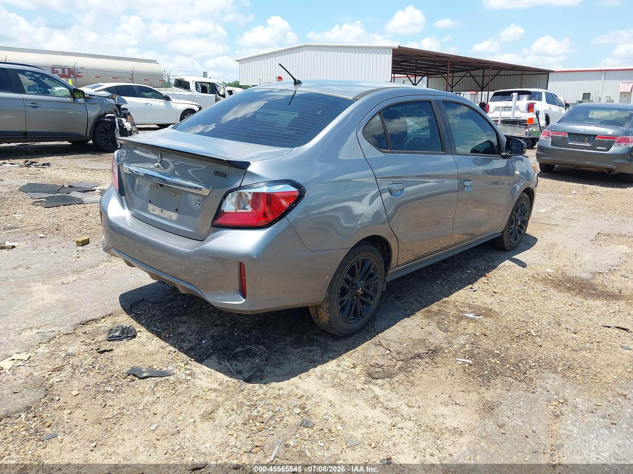 2022 Mitsubishi Mirage VIN ML32FUFJ3NHF04796 IAAI salvage auction — Front End, Salvage (Mississippi), sold $2,000 on 2026-09-11 (photo 4)