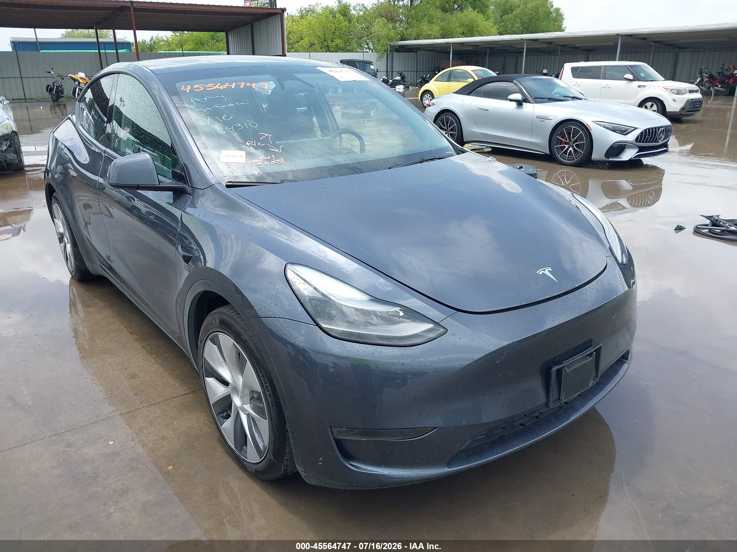 2023 Tesla Model Y VIN 7SAYGDEE3PA184310 — IAAI salvage auction photo