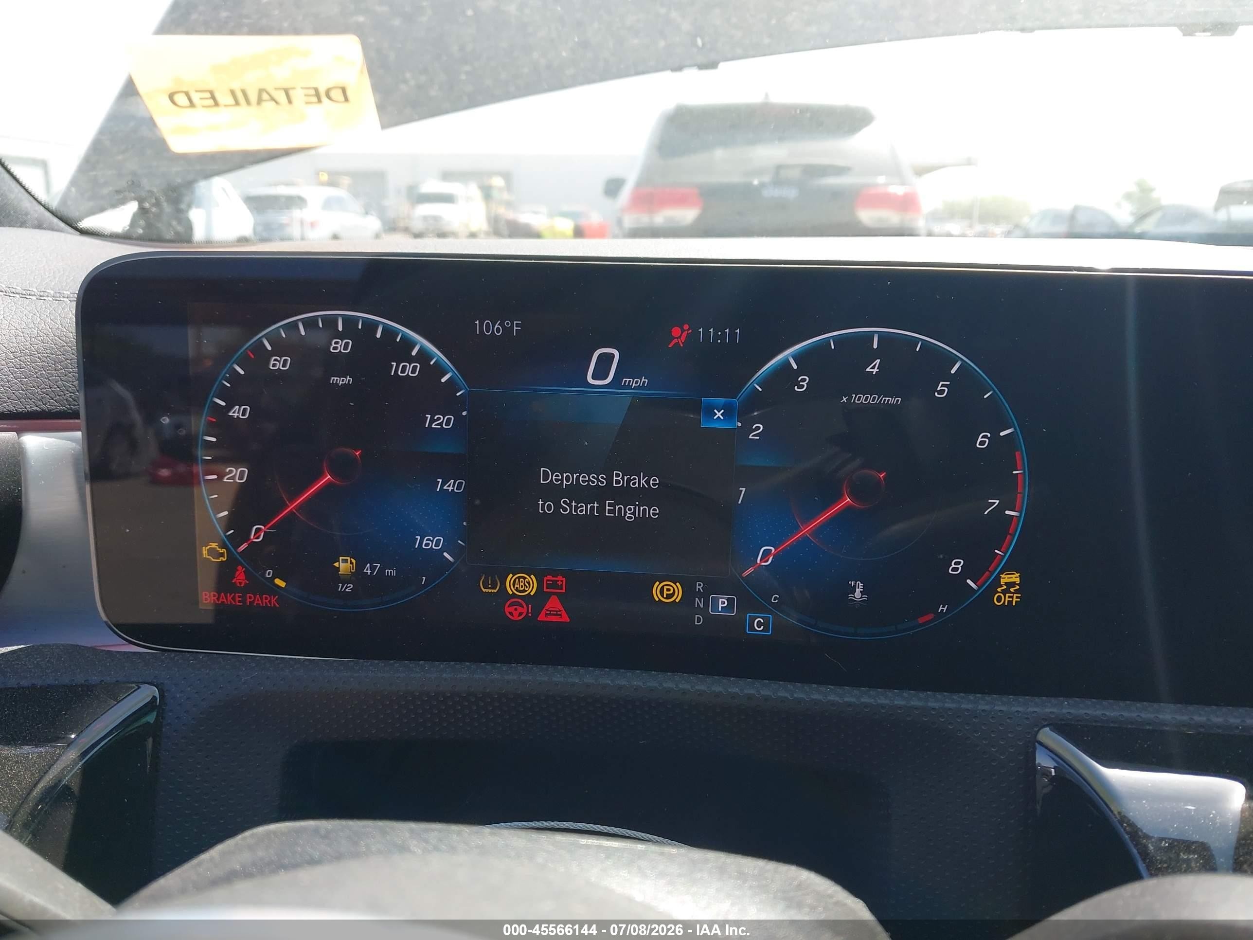 2020 Mercedes-benz Cla-klasse VIN W1K5J4GB6LN092648 IAAI salvage auction — Suspension, Original (Texas), sold $7,750 on 2026-09-09 (photo 7)