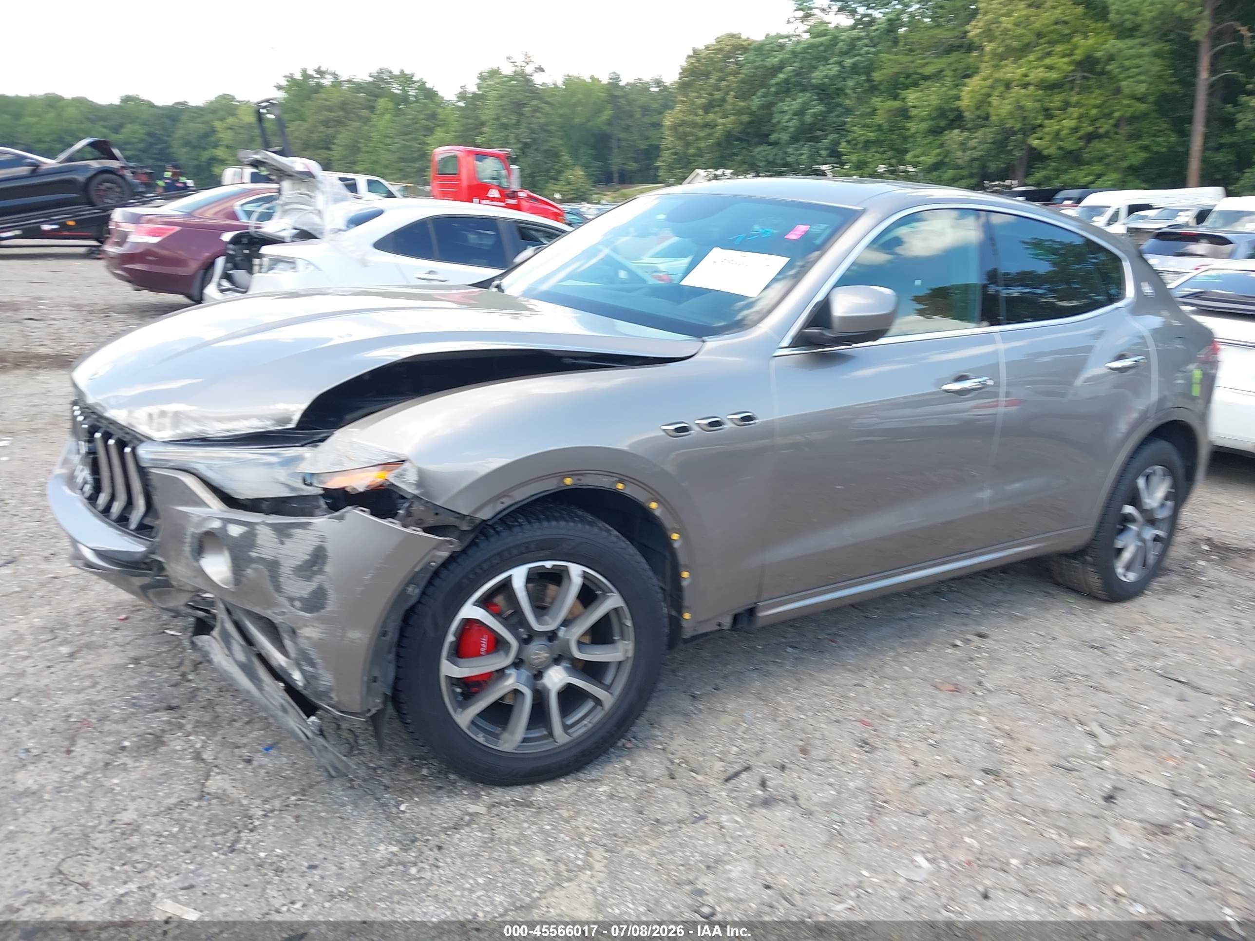 2017 Maserati Levante VIN ZN661XUA3HX236209 IAAI salvage auction — Front End, Salvage (Georgia), sold $3,300 on 2026-09-10 (photo 2)