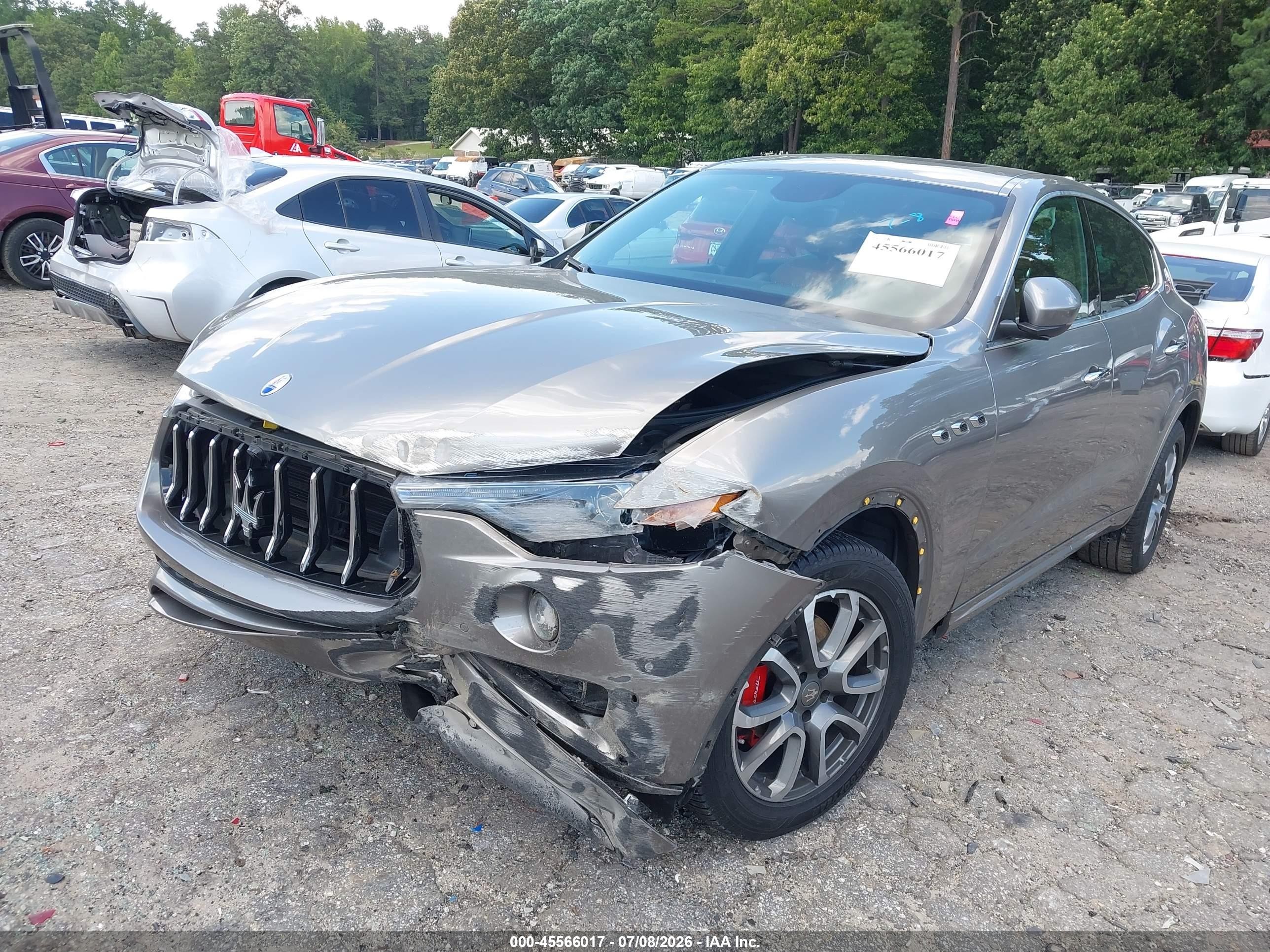 2017 Maserati Levante VIN ZN661XUA3HX236209 IAAI salvage auction — Front End, Salvage (Georgia), sold $3,300 on 2026-09-10 (photo 6)