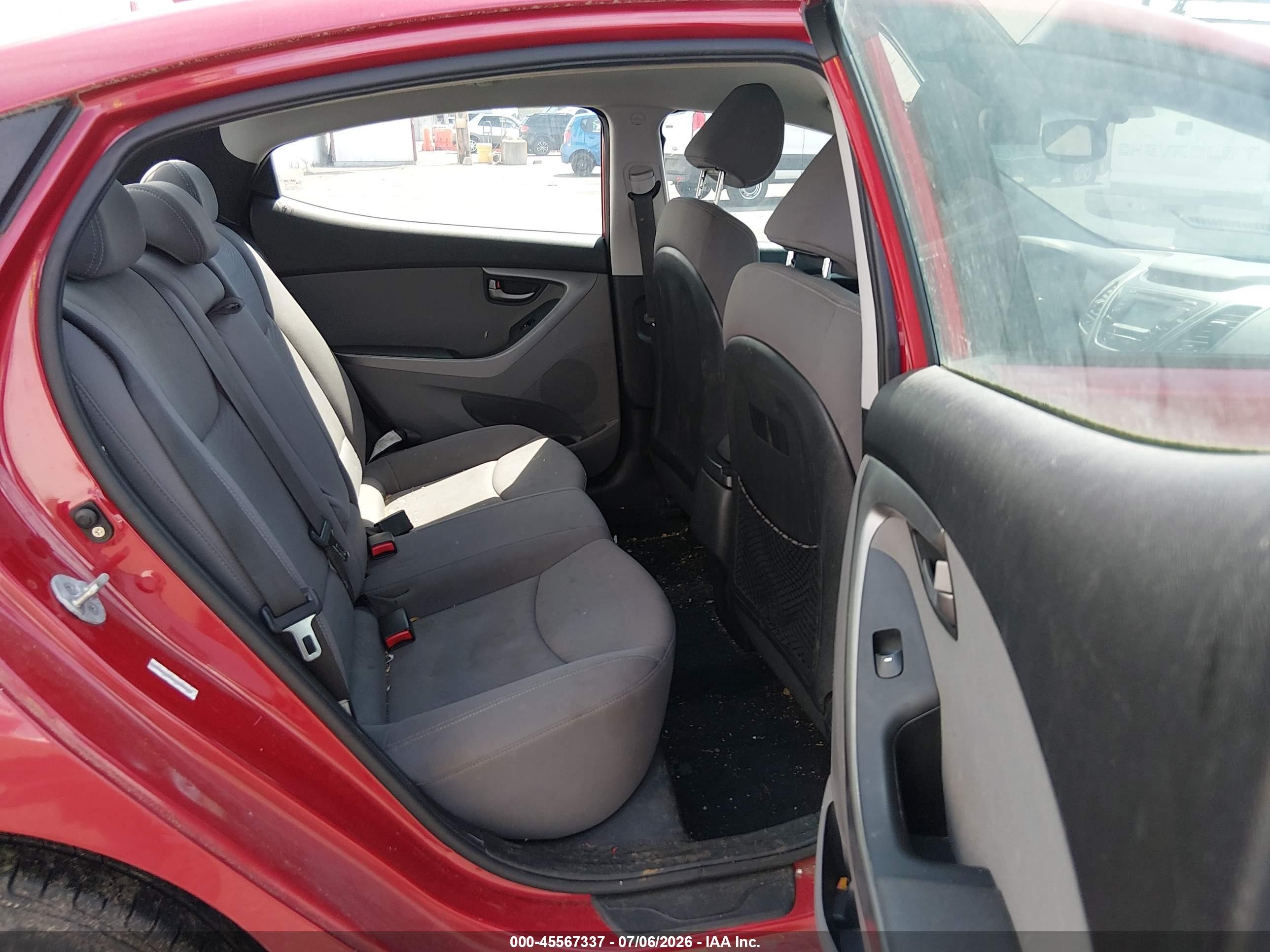 2014 Hyundai Elantra VIN KMHDH4AE9EU158067 IAAI salvage auction — Normal Wear, Rebuilt (Washington), sold $100 on 2026-07-09 (photo 8)