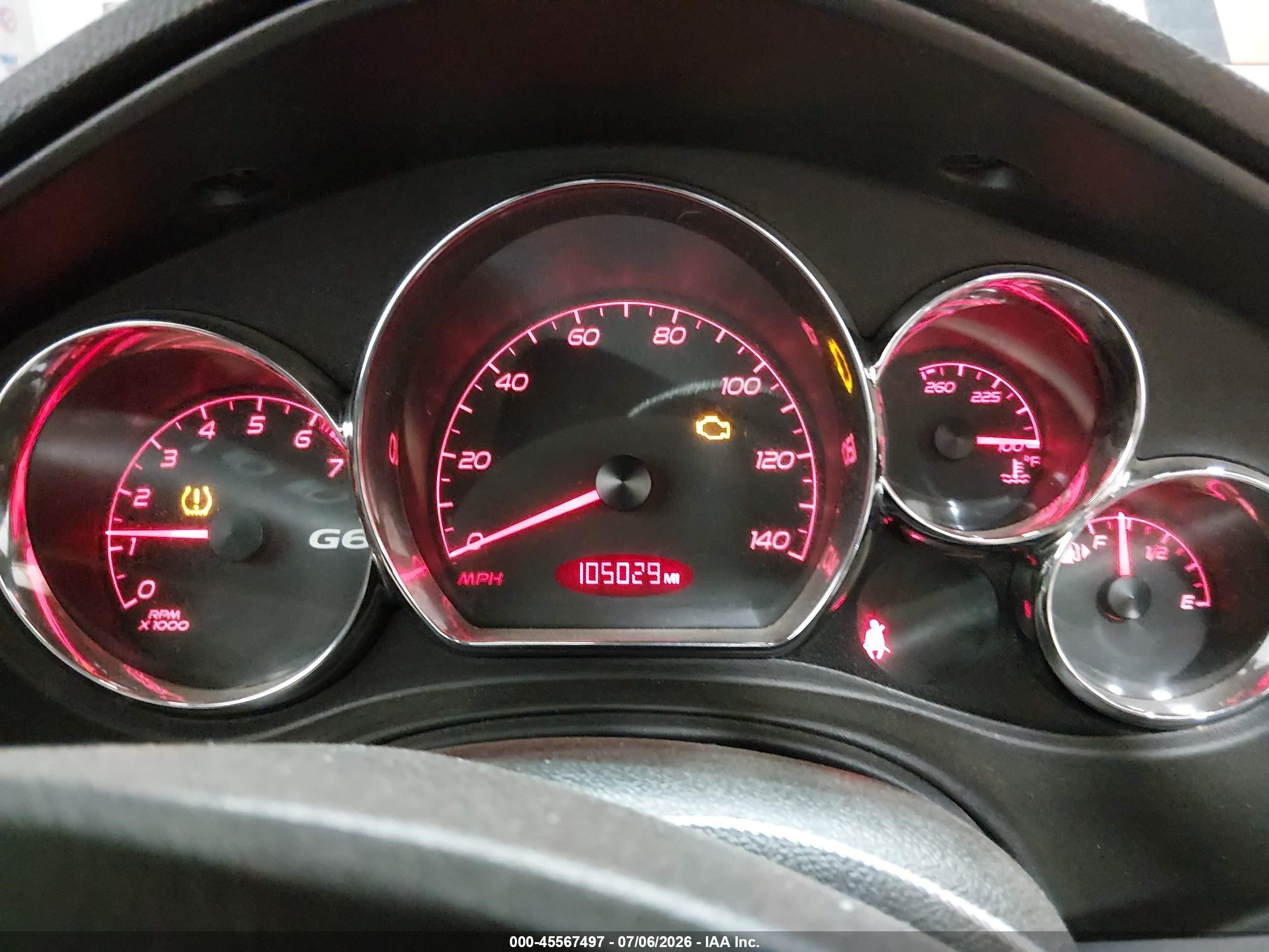 2008 Pontiac G6 VIN 1G2ZH361084309106 IAAI salvage auction — Front & Rear, Bill Of Sale (Alaska), sold $525 on 2026-07-31 (photo 7)