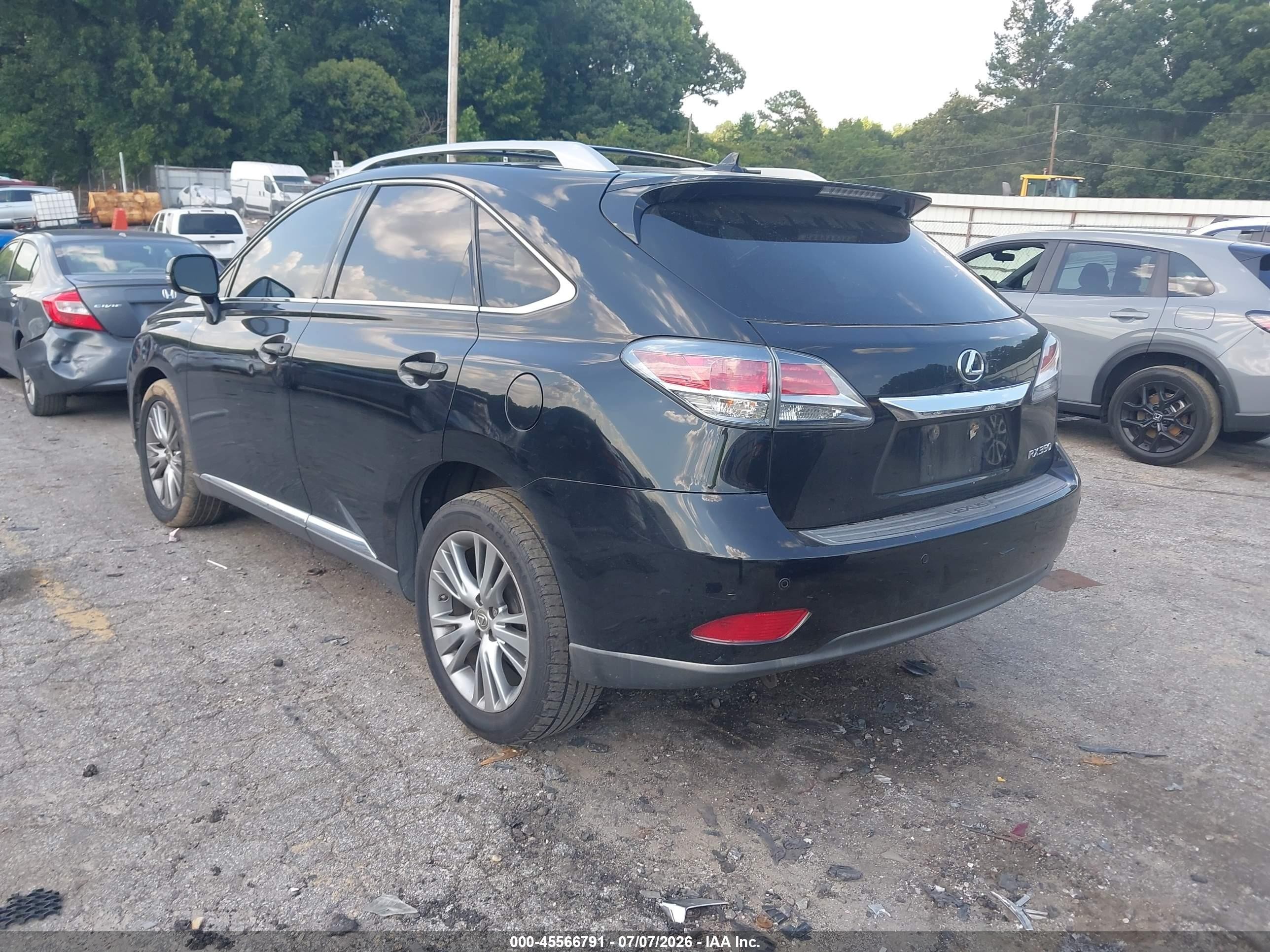 2013 Lexus Rx VIN 2T2ZK1BA5DC112099 IAAI salvage auction — Front End, Salvage (Georgia), sold $6,950 on 2026-09-26 (photo 3)