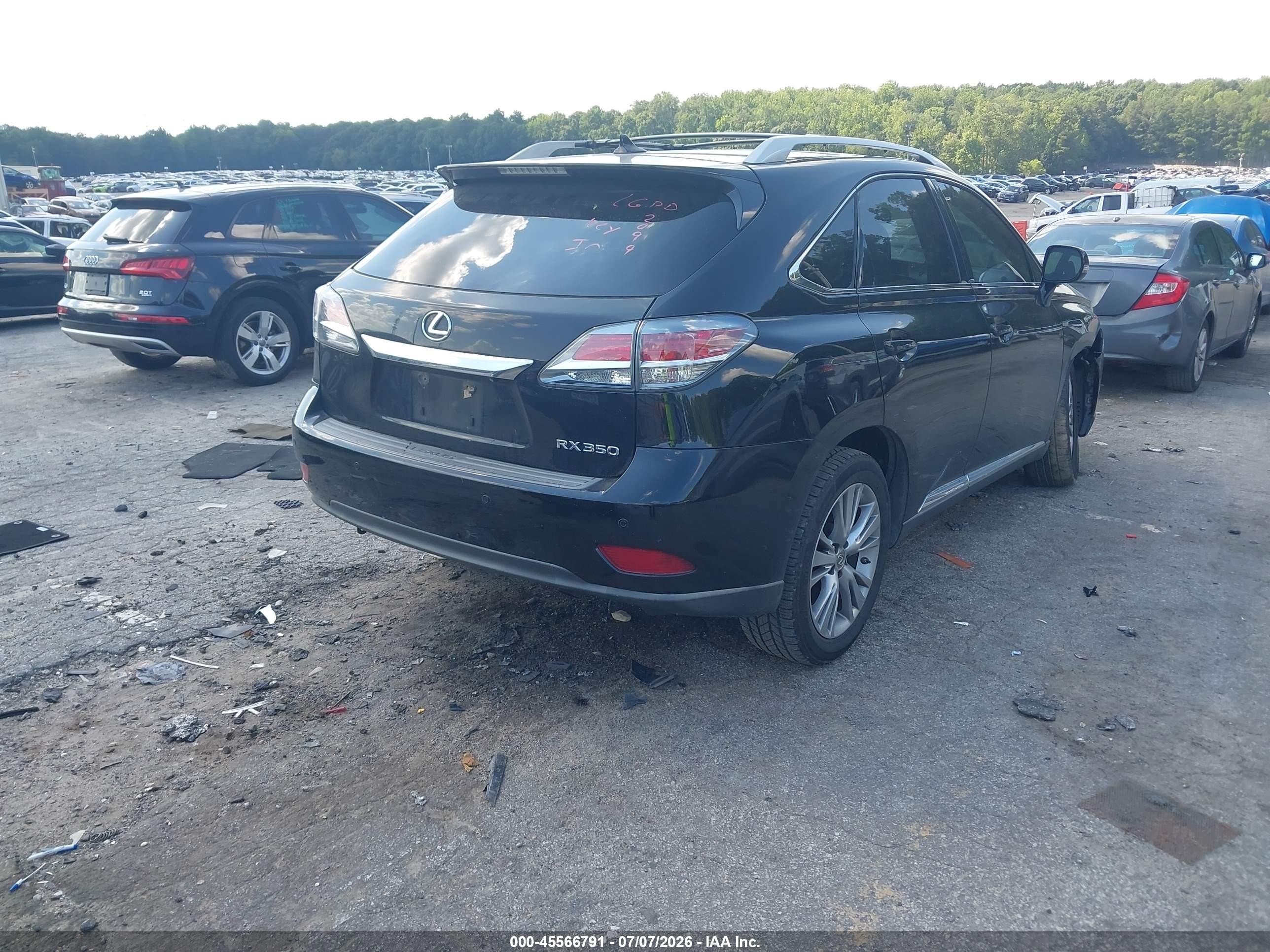 2013 Lexus Rx VIN 2T2ZK1BA5DC112099 IAAI salvage auction — Front End, Salvage (Georgia), sold $6,950 on 2026-09-26 (photo 4)