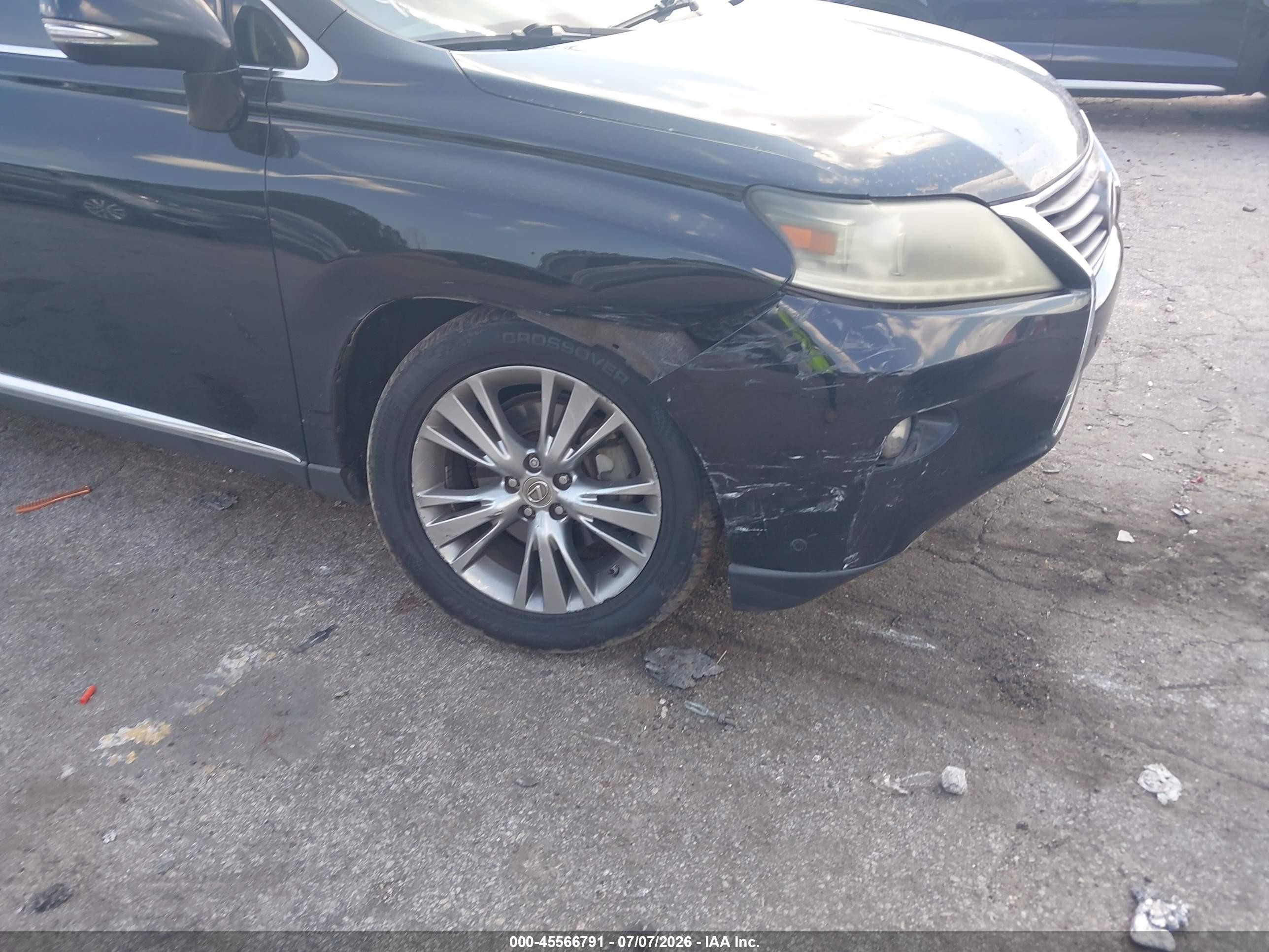 2013 Lexus Rx VIN 2T2ZK1BA5DC112099 IAAI salvage auction — Front End, Salvage (Georgia), sold $6,950 on 2026-09-26 (photo 6)