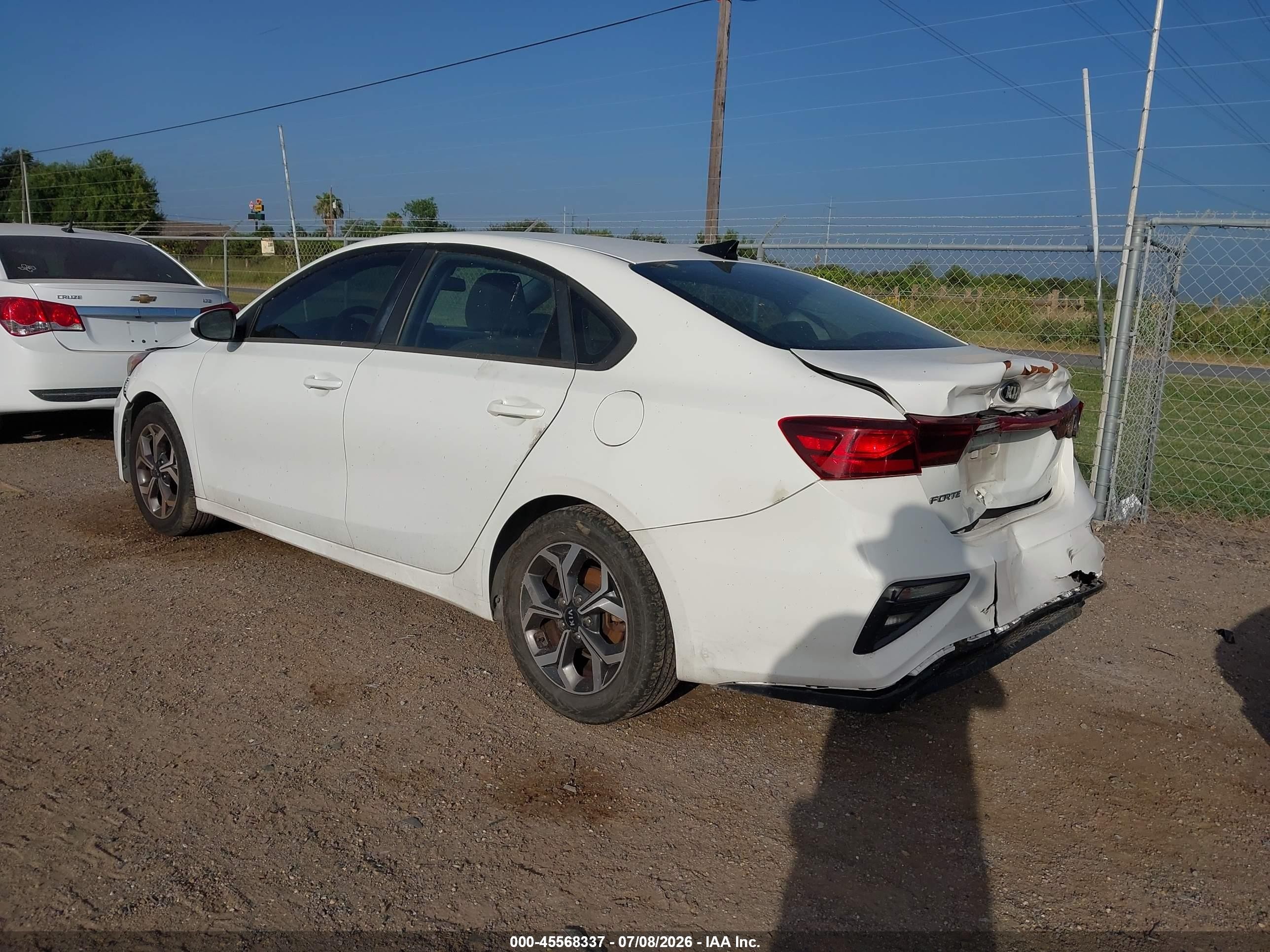 2019 Kia Forte VIN 3KPF24AD5KE061268 IAAI salvage auction — Front & Rear, Original (Texas), sold $2,000 on 2026-09-02 (photo 3)