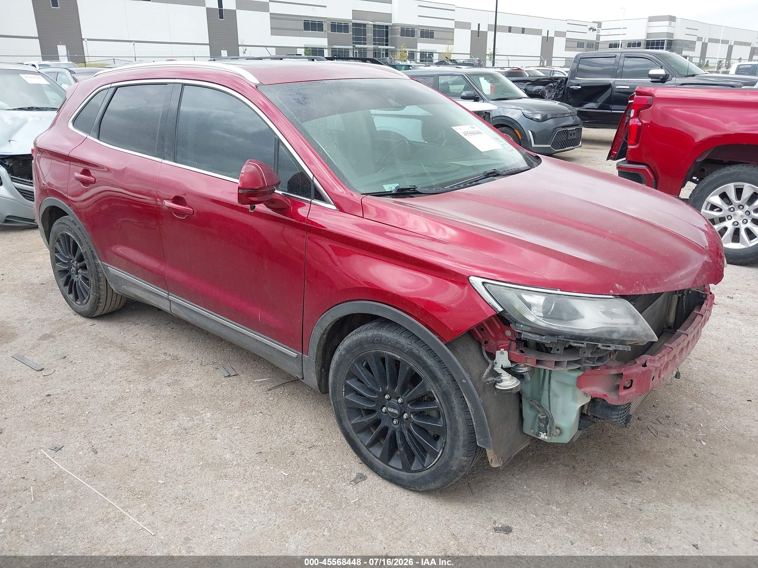 2015 Lincoln Mkc VIN 5LMCJ1A98FUJ07823 IAAI salvage auction — Front & Rear, Original (Texas), sold $1,250 on 2026-09-08 (photo 1)