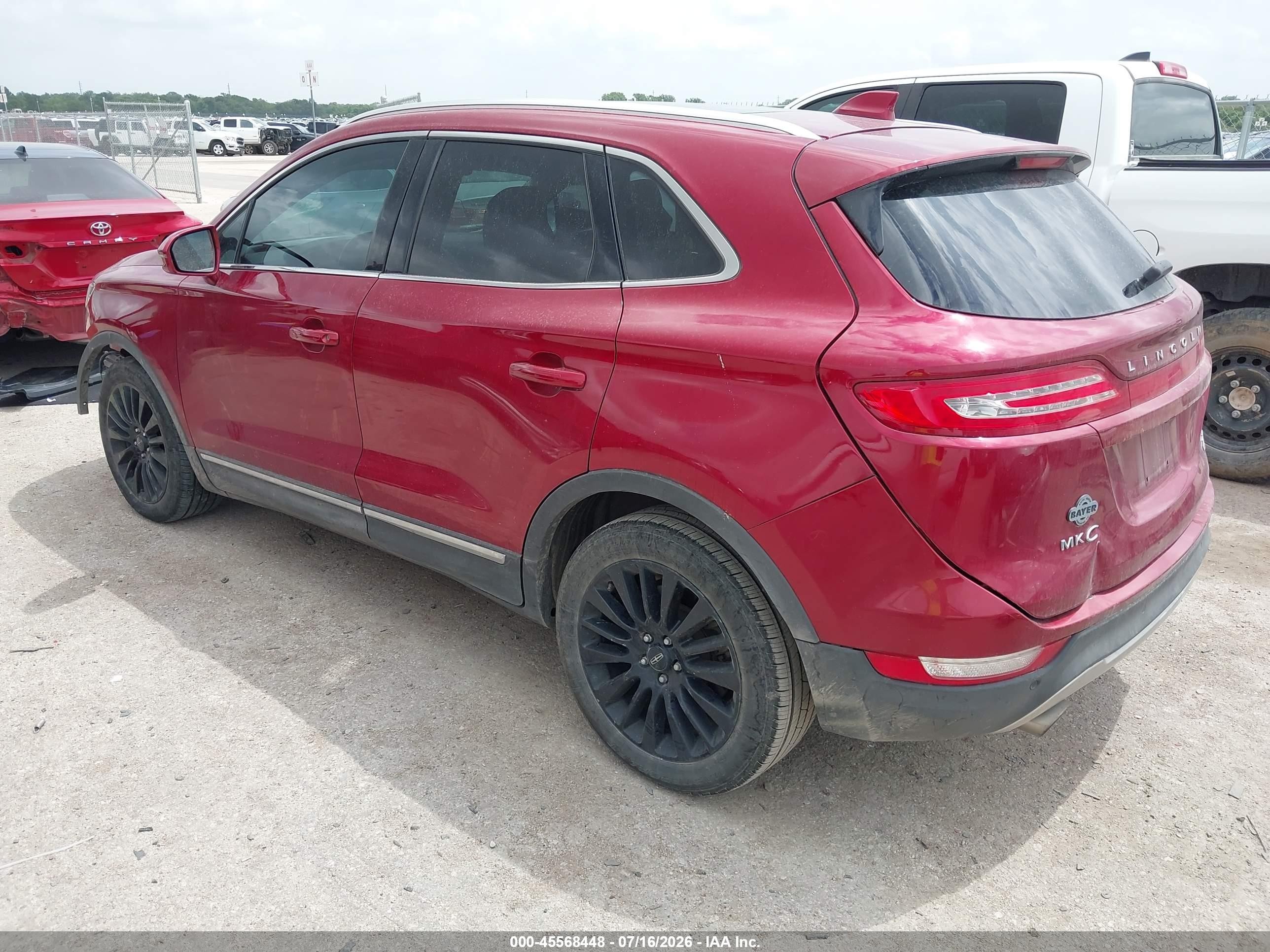 2015 Lincoln Mkc VIN 5LMCJ1A98FUJ07823 IAAI salvage auction — Front & Rear, Original (Texas), sold $1,250 on 2026-09-08 (photo 3)