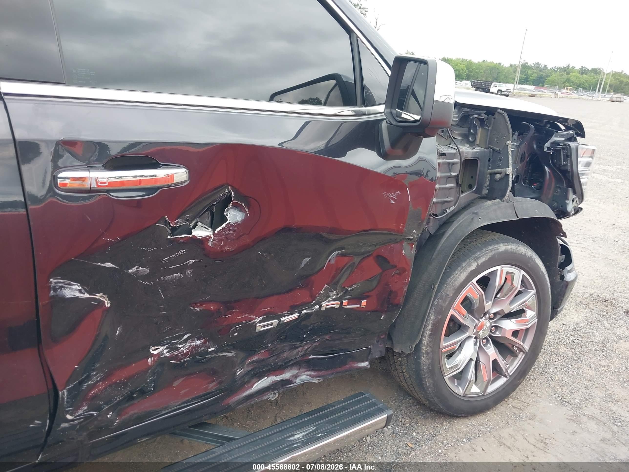 2023 Gmc SIERRA VIN 1GTUUGE81PZ256375 IAAI salvage auction — Side, Salvage - Greater Than 75% (Maryland), sold $20,200 on 2026-08-14 (photo 6)