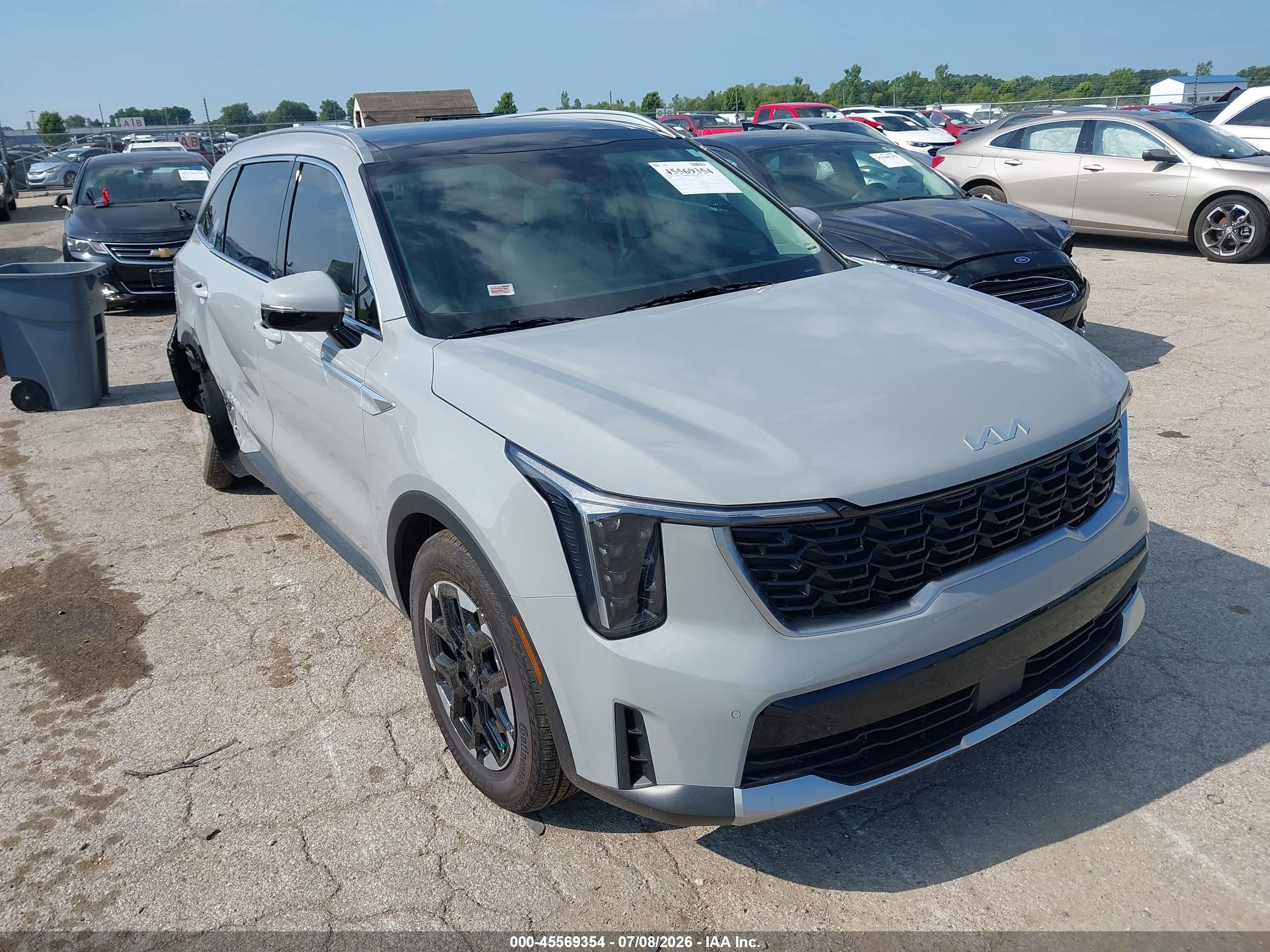 2025 Kia Sorento VIN 5XYRL4JC8SG404837 — IAAI salvage auction photo