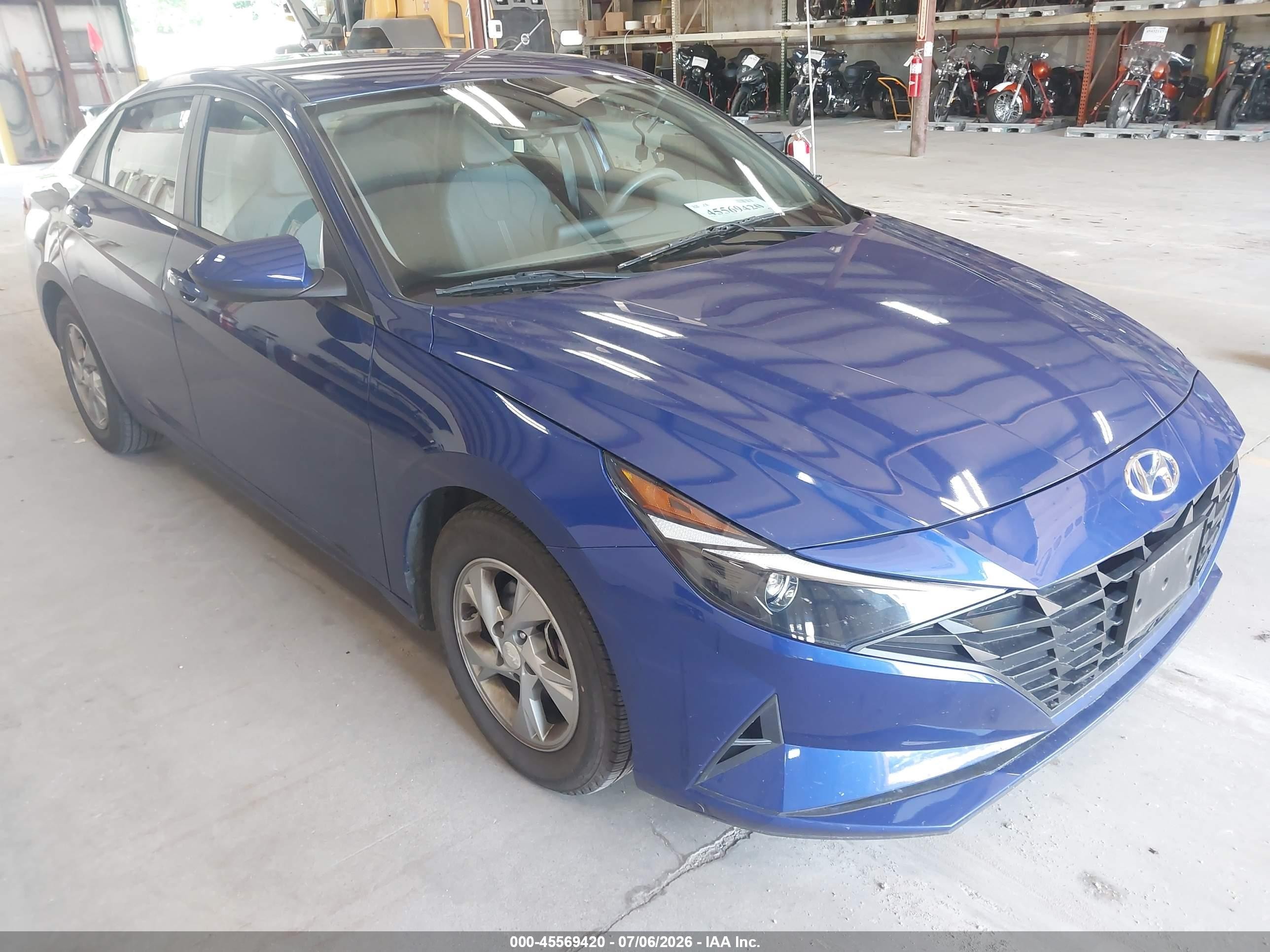 2021 Hyundai Elantra VIN 5NPLL4AG9MH046541 — IAAI salvage auction photo