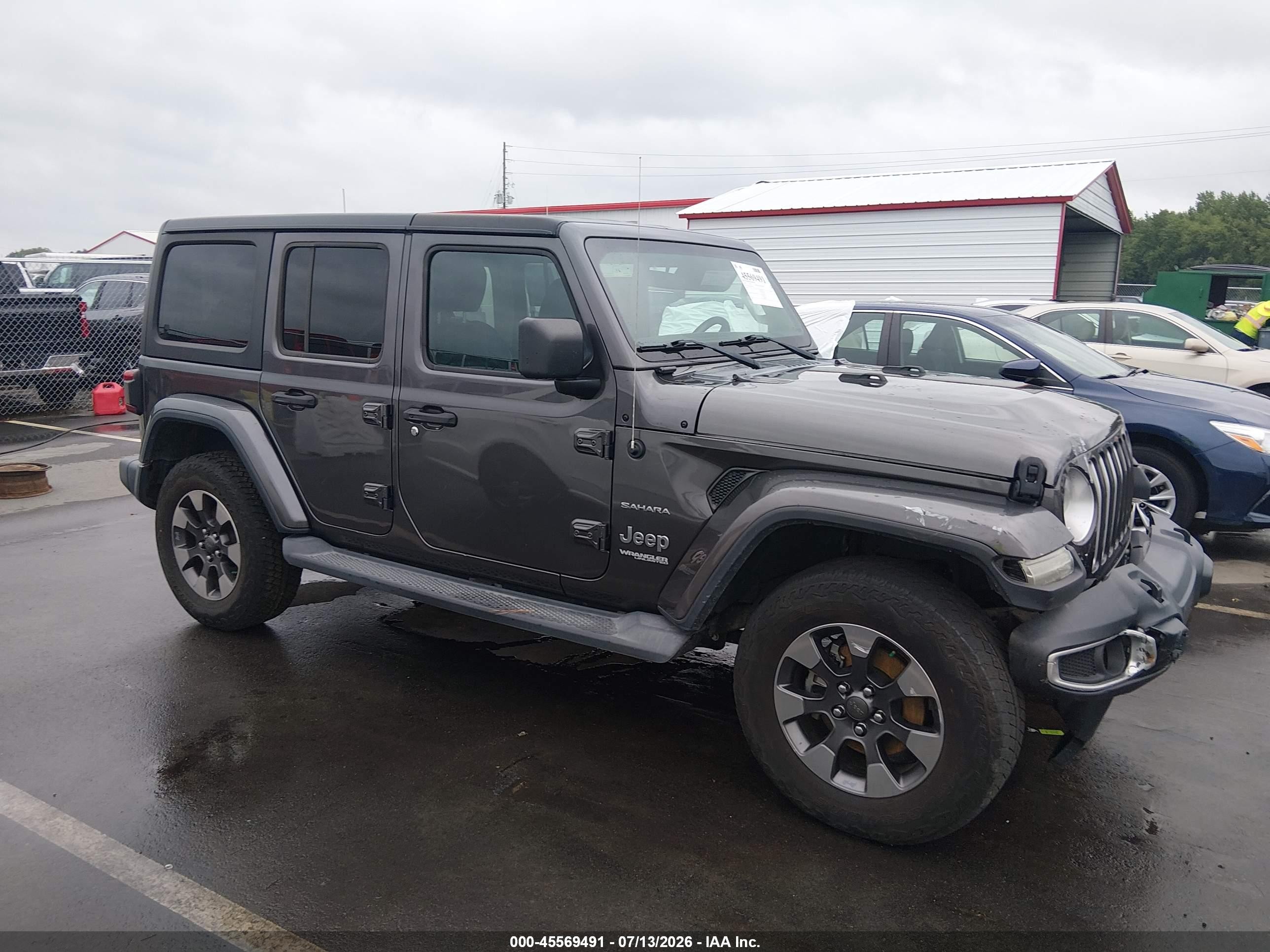 2018 Jeep Wrangler Unlimited VIN 1C4HJXEG2JW138717 — IAAI salvage auction photo