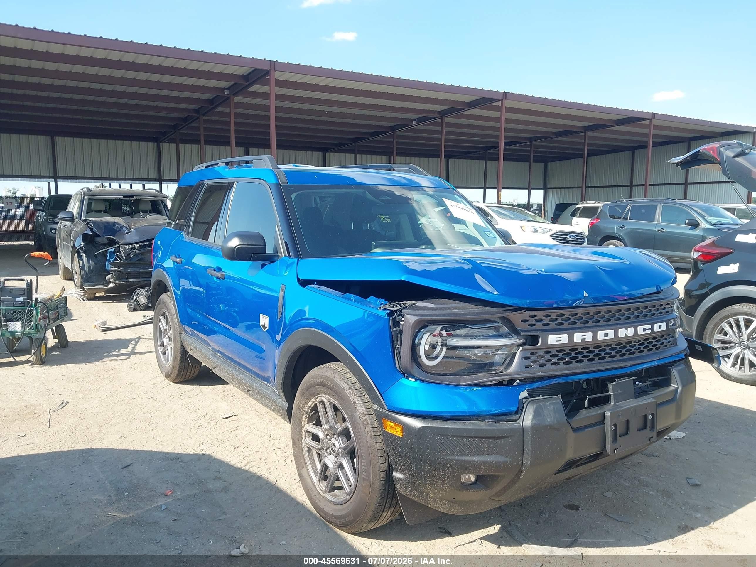 2025 Ford Bronco Sport VIN 3FMCR9BN4SRE73723 — IAAI salvage auction photo